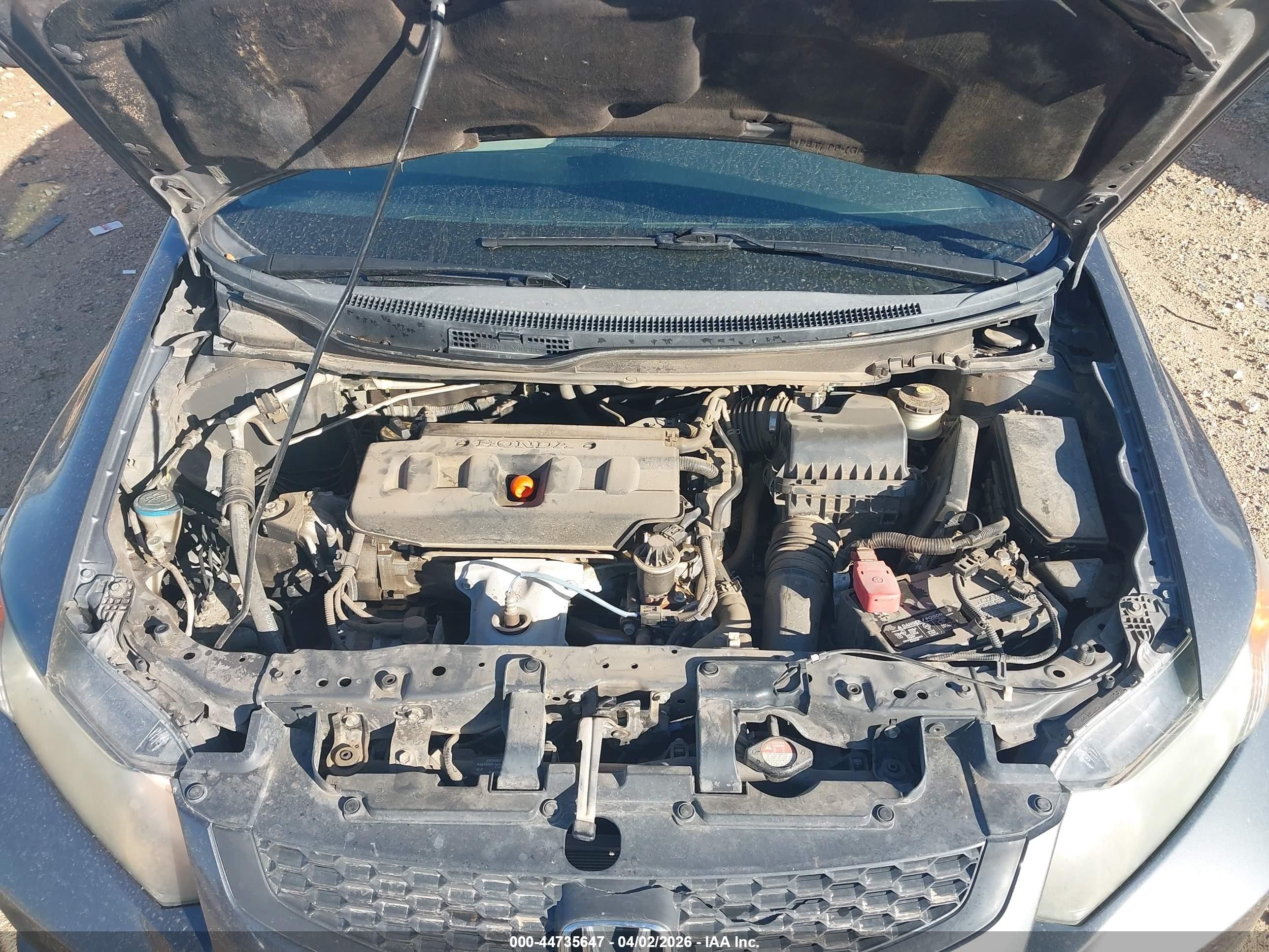2012 Honda Civic Lx Серый vin: 2HGFG3B59CH556549