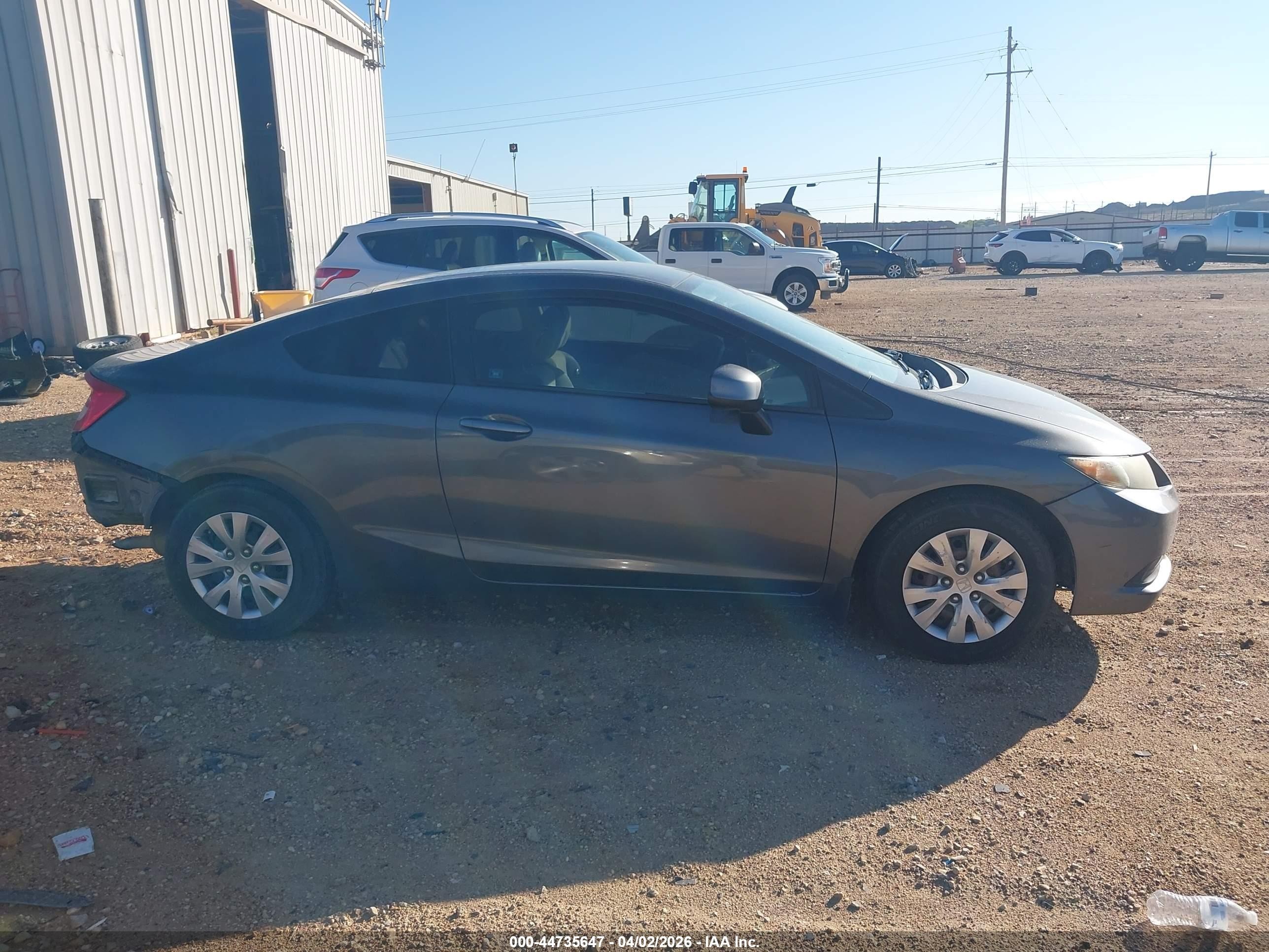 2012 Honda Civic Lx Серый vin: 2HGFG3B59CH556549