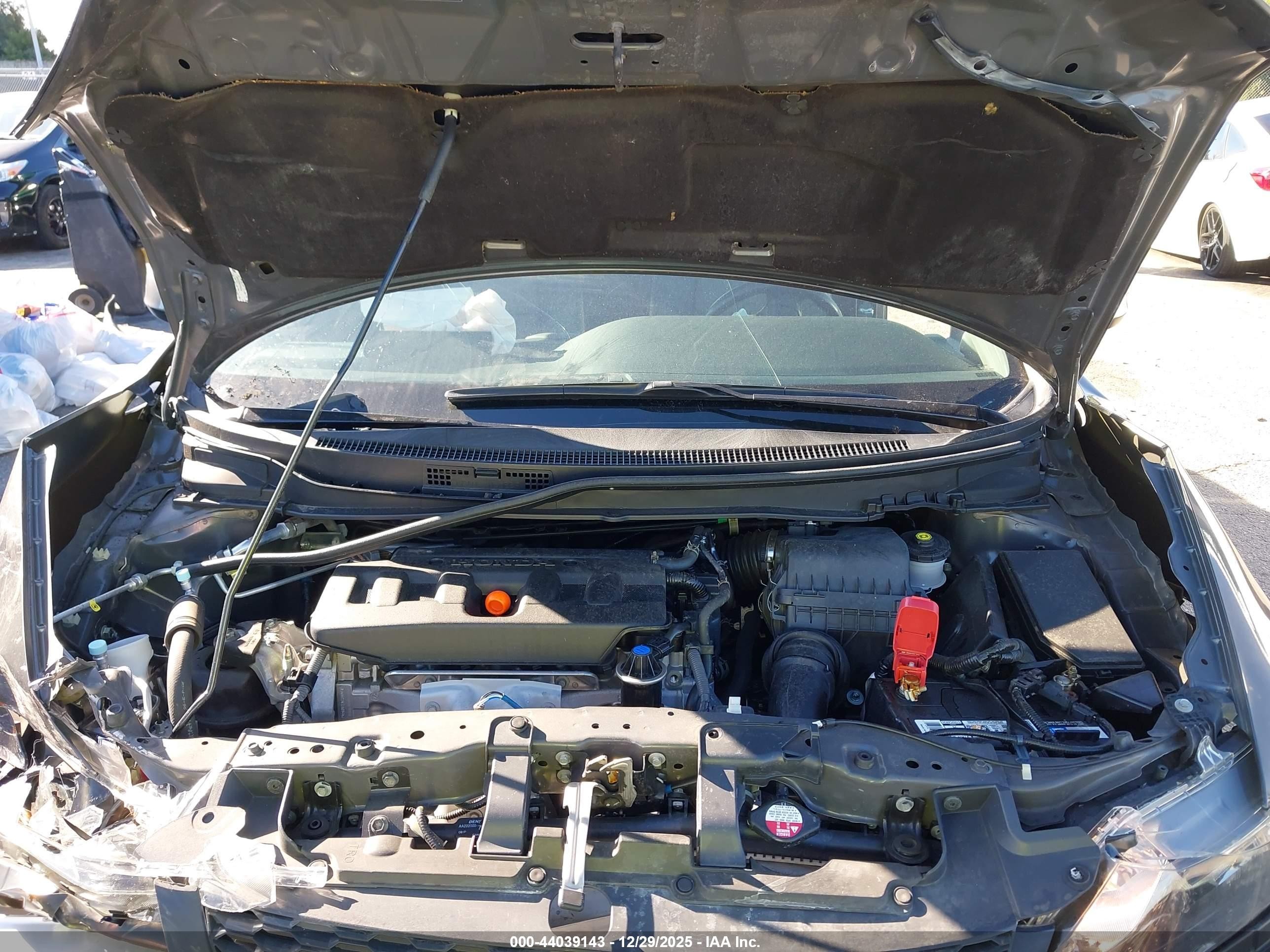 2012 Honda Civic Lx Серый vin: 2HGFG3B59CH558141