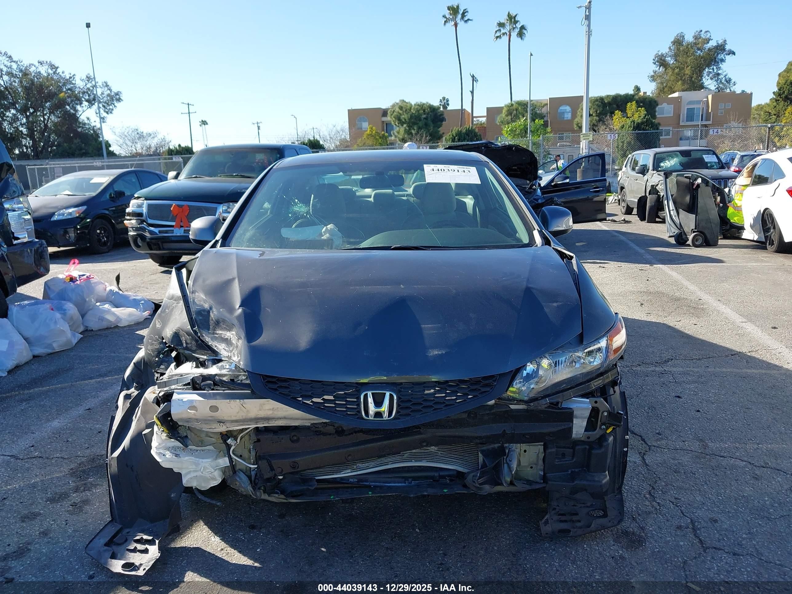 2012 Honda Civic Lx Серый vin: 2HGFG3B59CH558141