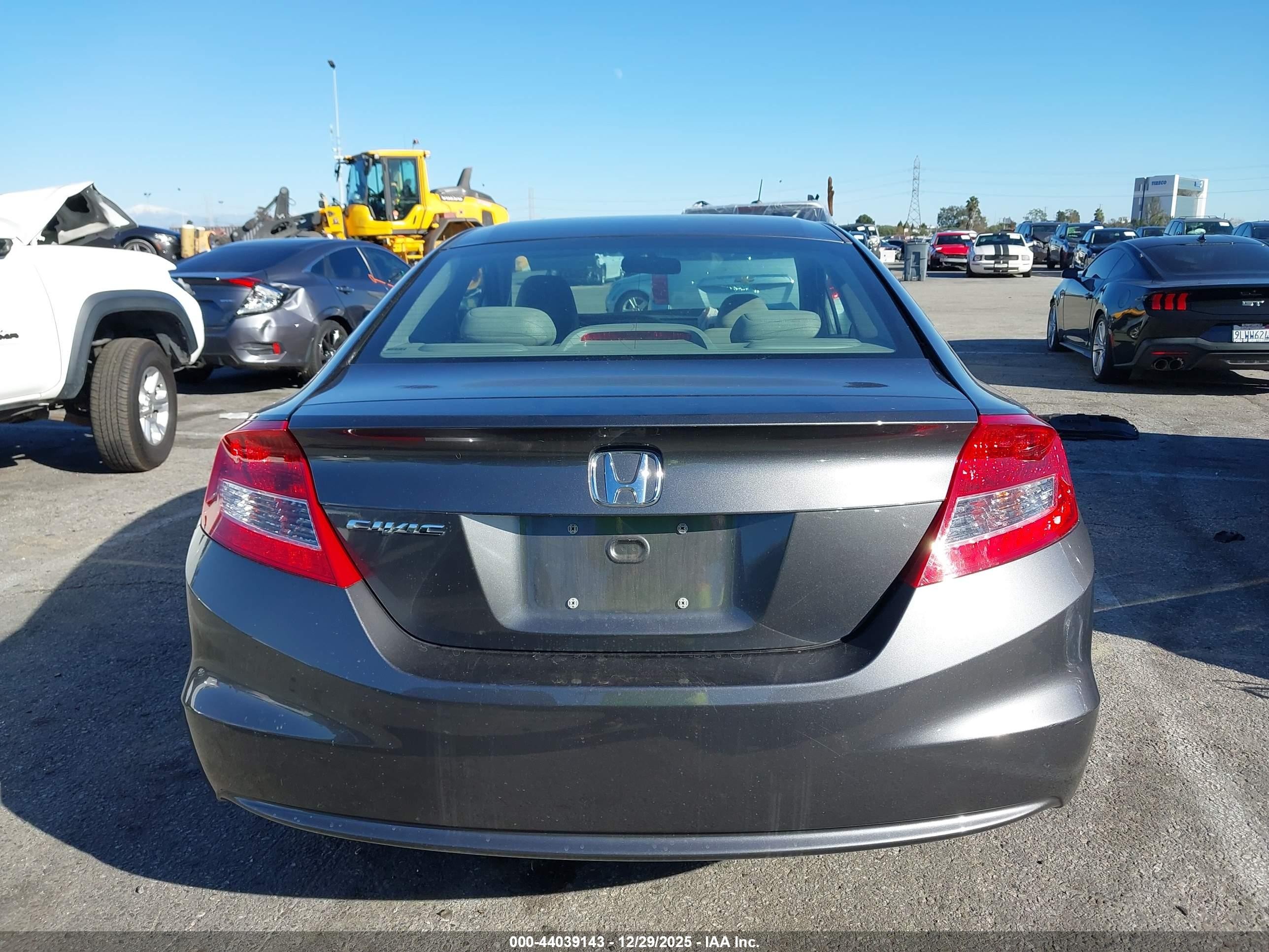 2012 Honda Civic Lx Серый vin: 2HGFG3B59CH558141