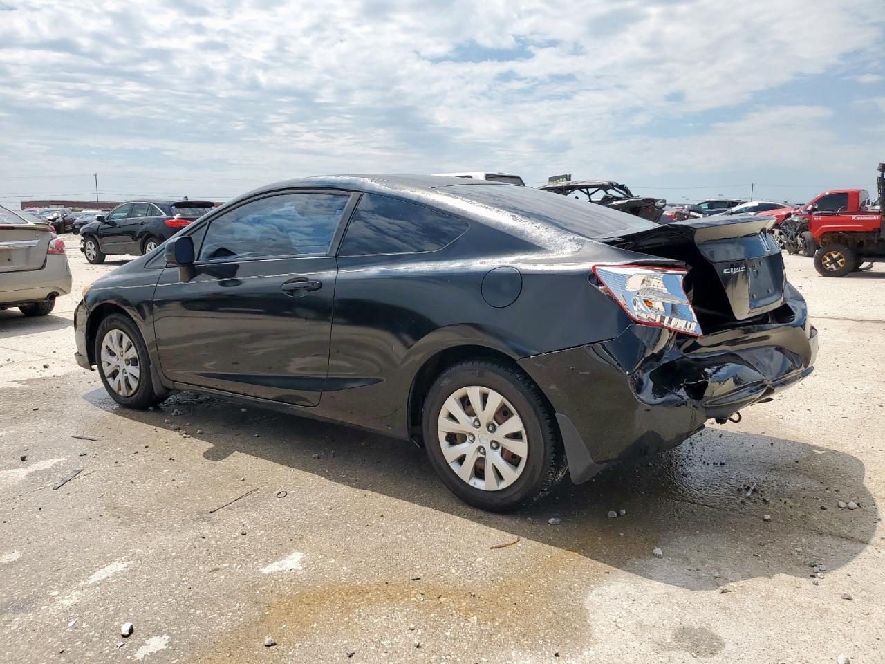 2012 Honda Civic Lx Black vin: 2HGFG3B59CH562092