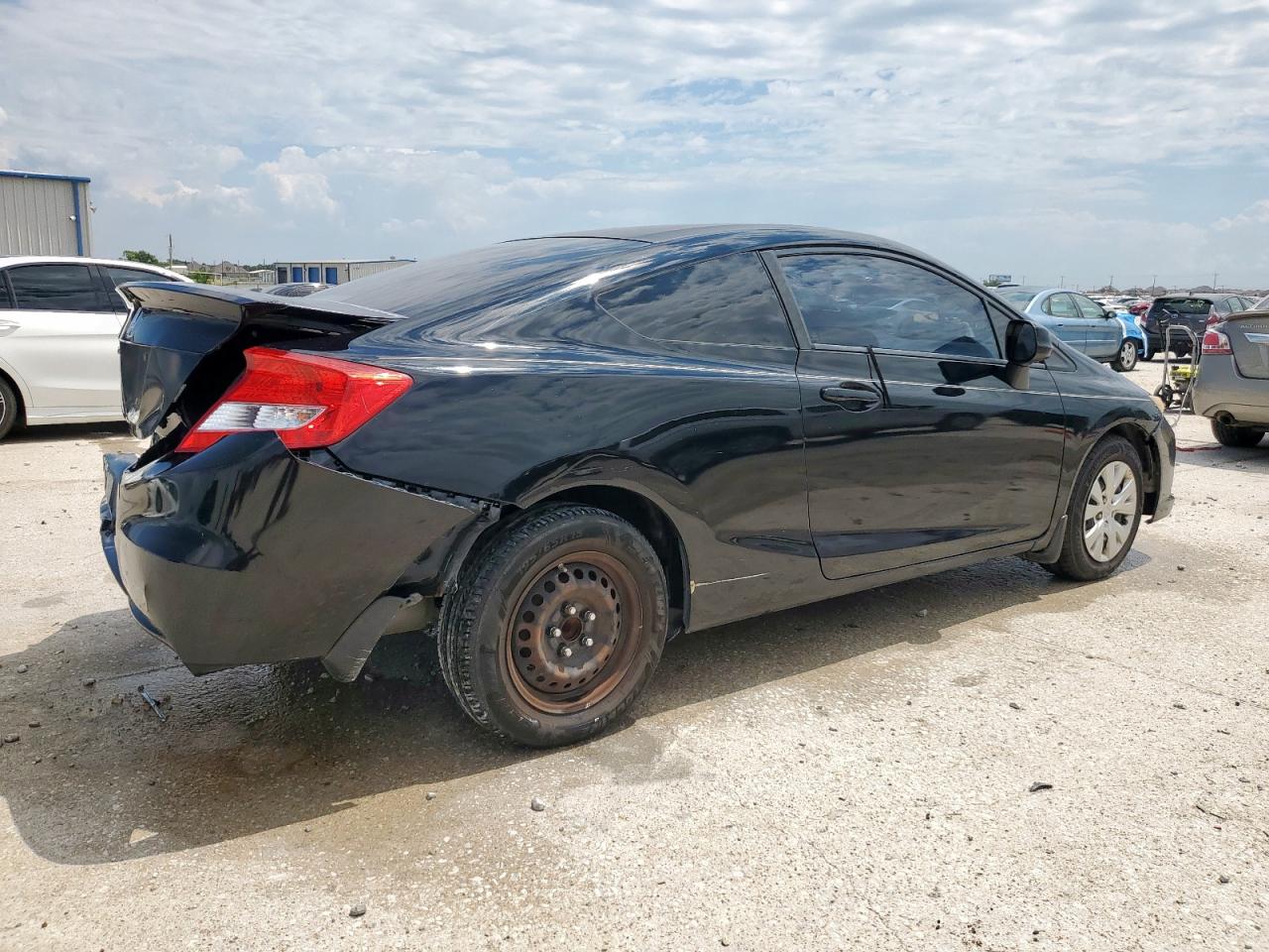 2012 Honda Civic Lx Black vin: 2HGFG3B59CH562092