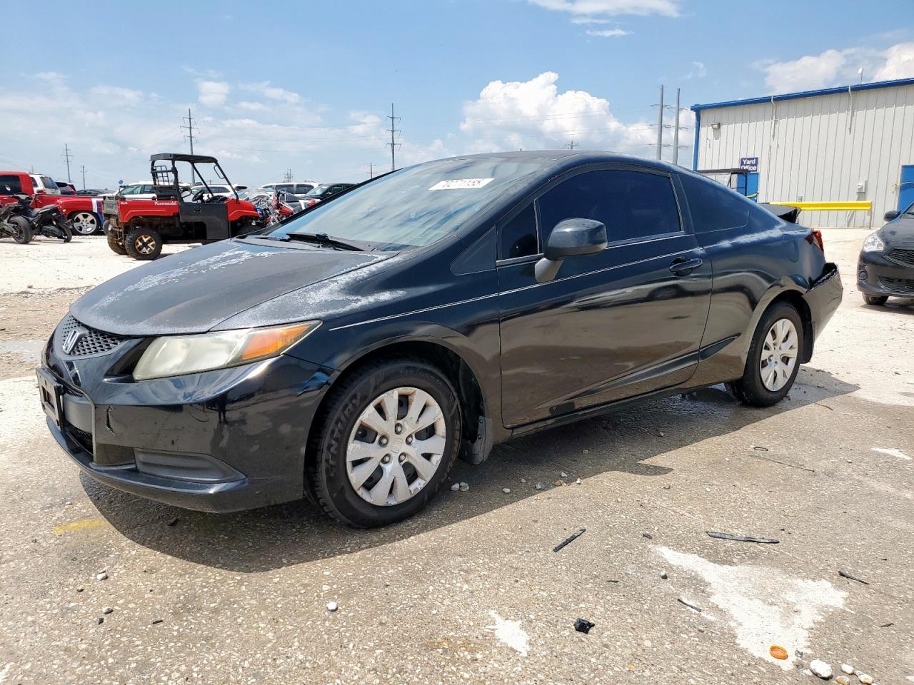 2012 Honda Civic Lx Black vin: 2HGFG3B59CH562092