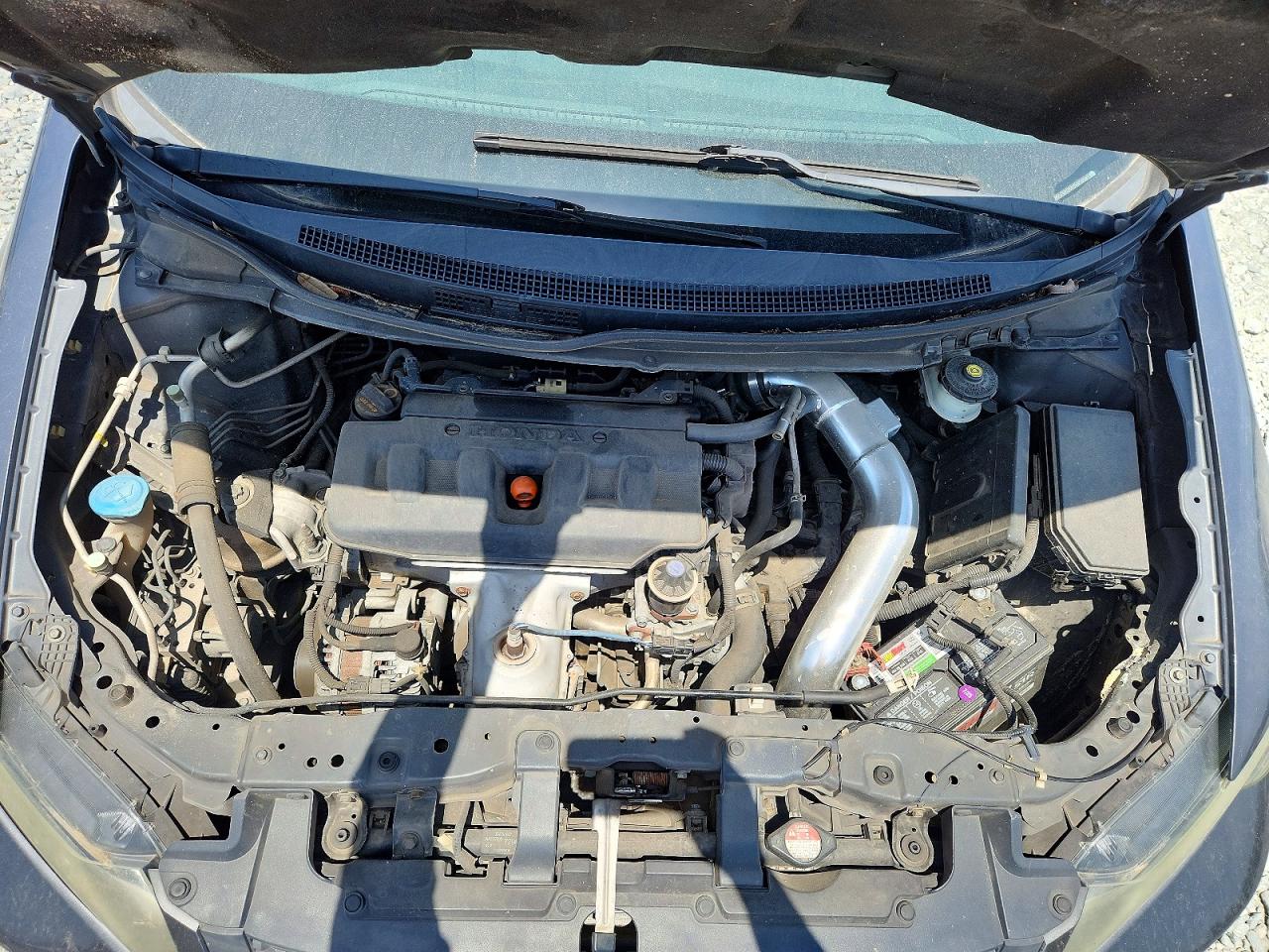 2012 Honda Civic Lx Gray vin: 2HGFG3B59CH566367