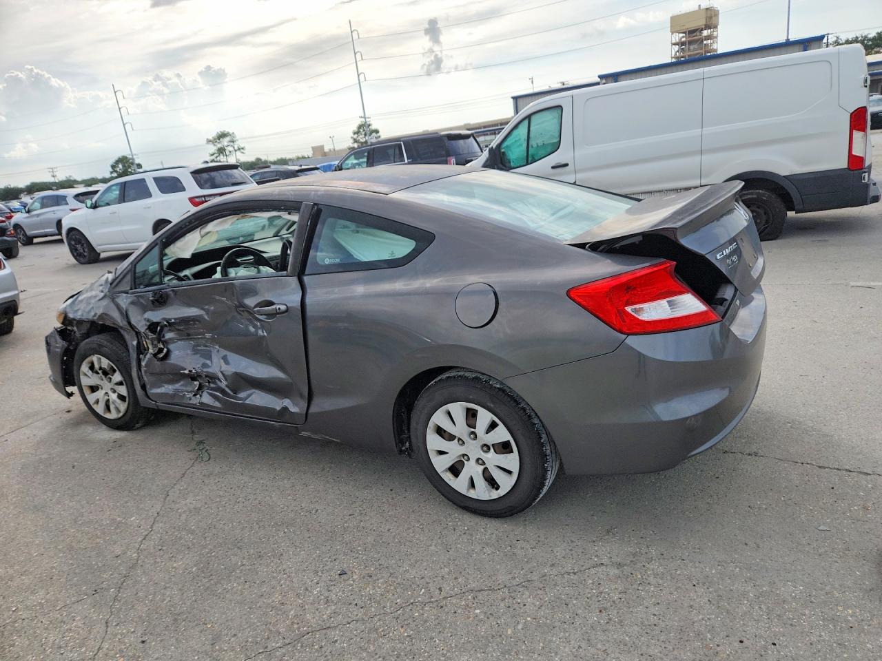 2012 Honda Civic Lx Gray vin: 2HGFG3B59CH567549