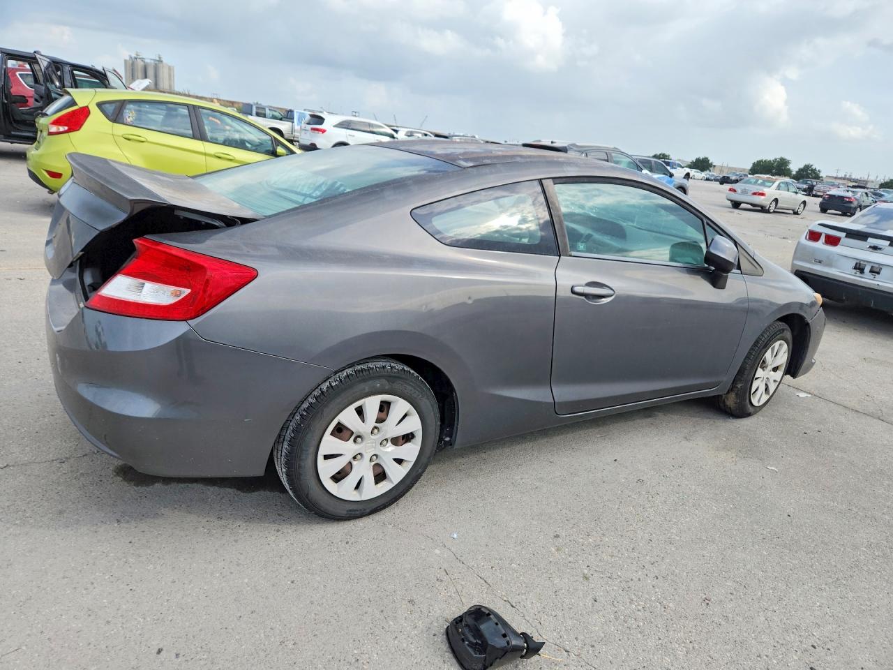 2012 Honda Civic Lx Gray vin: 2HGFG3B59CH567549