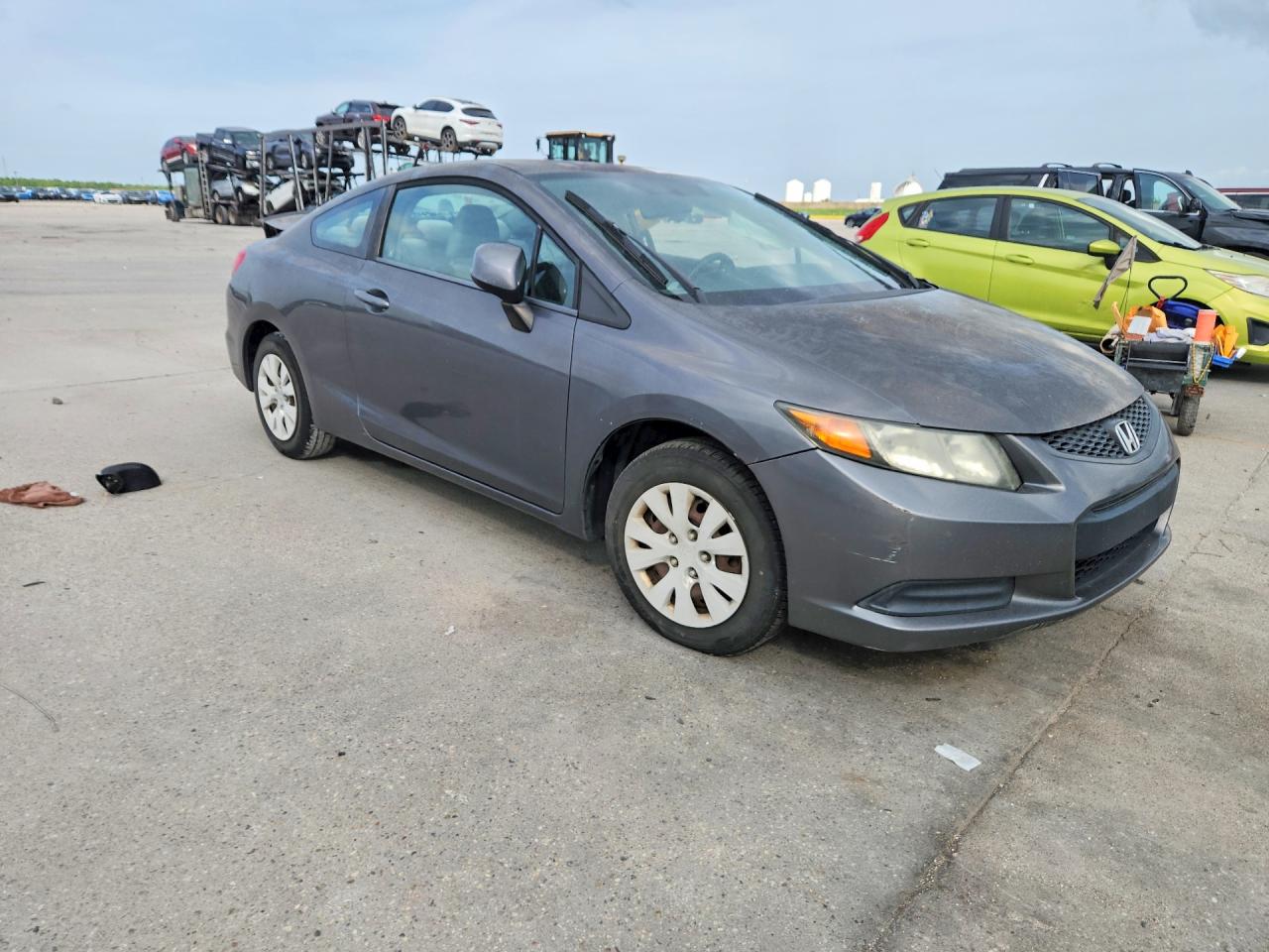 2012 Honda Civic Lx Gray vin: 2HGFG3B59CH567549