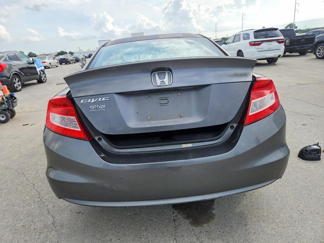 2012 Honda Civic Lx Gray vin: 2HGFG3B59CH567549