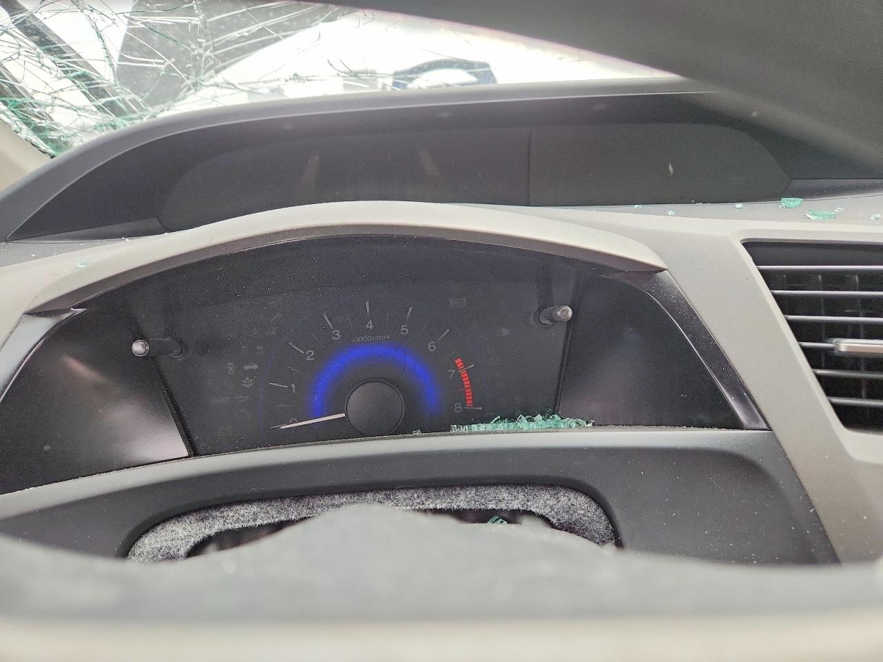 2012 Honda Civic Lx Gray vin: 2HGFG3B59CH567549