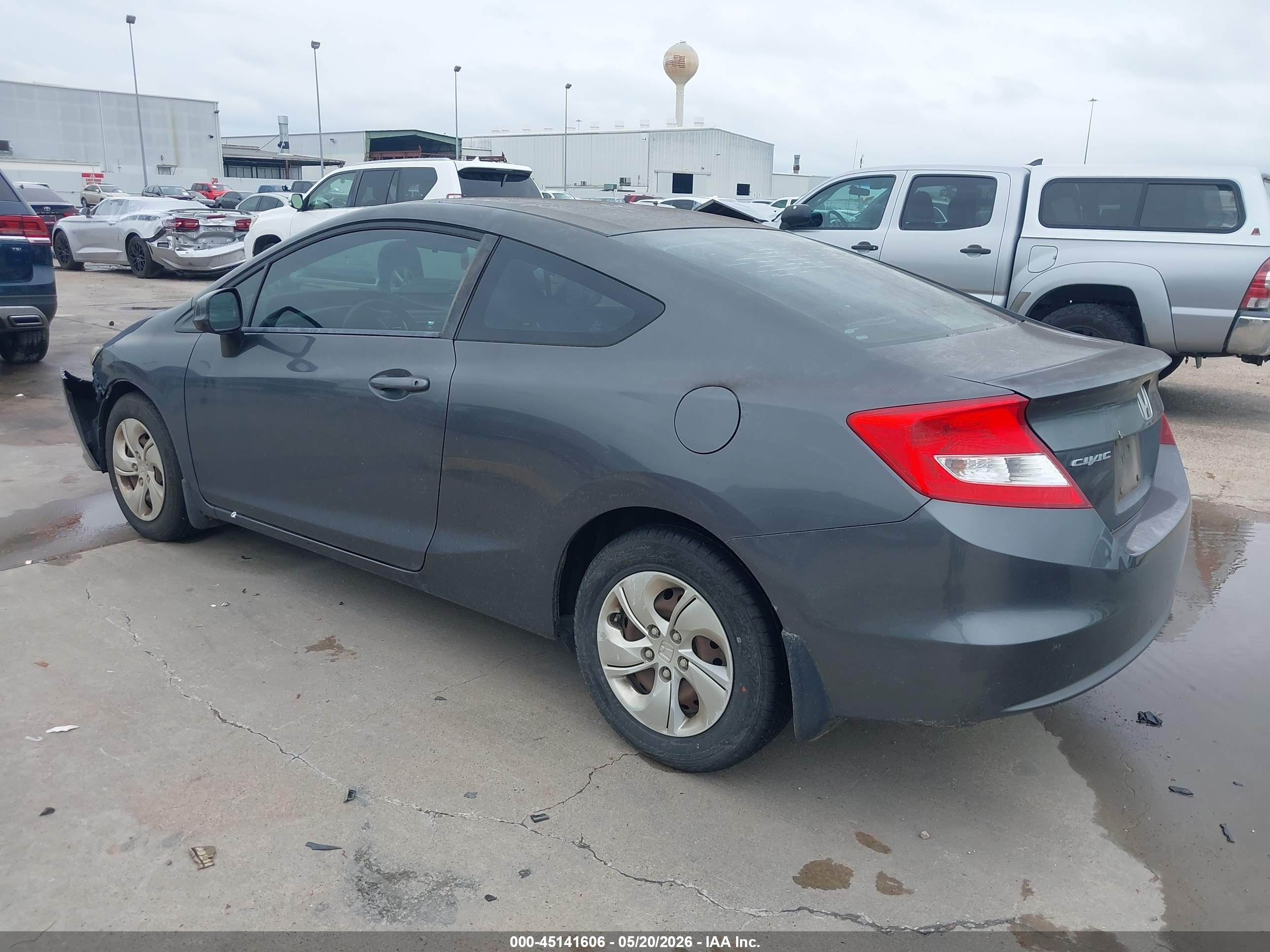 2013 Honda Civic Lx Gray vin: 2HGFG3B59DH510527