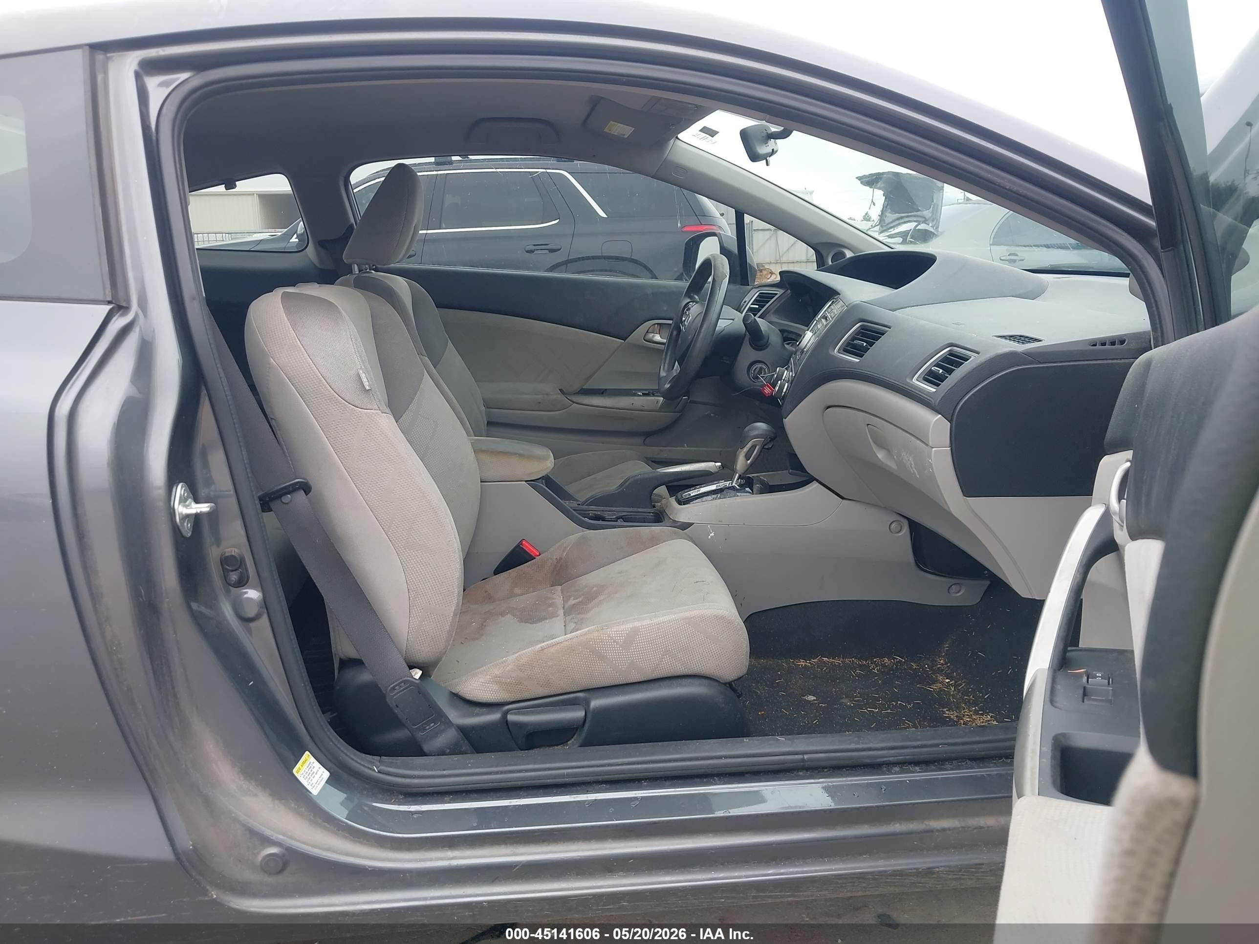 2013 Honda Civic Lx Gray vin: 2HGFG3B59DH510527