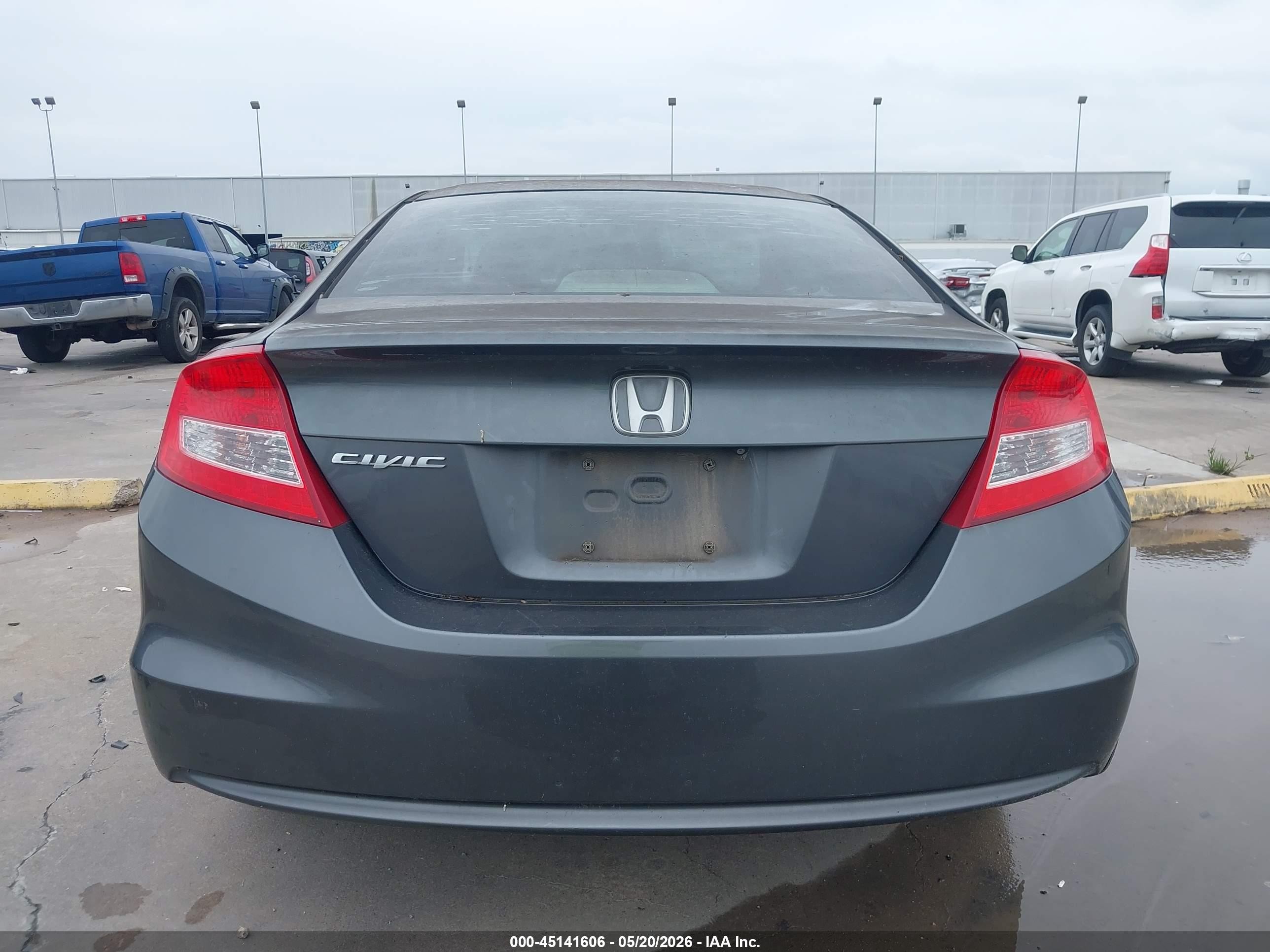 2013 Honda Civic Lx Gray vin: 2HGFG3B59DH510527