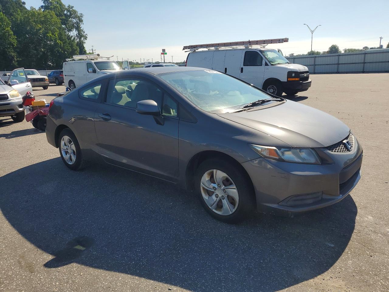 2013 Honda Civic Lx Gray vin: 2HGFG3B59DH513928