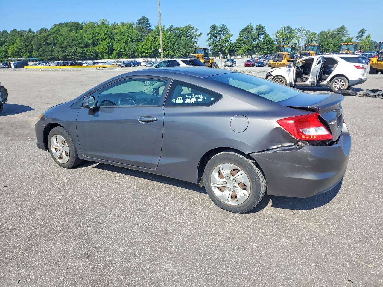 2013 Honda Civic Lx Gray vin: 2HGFG3B59DH513928