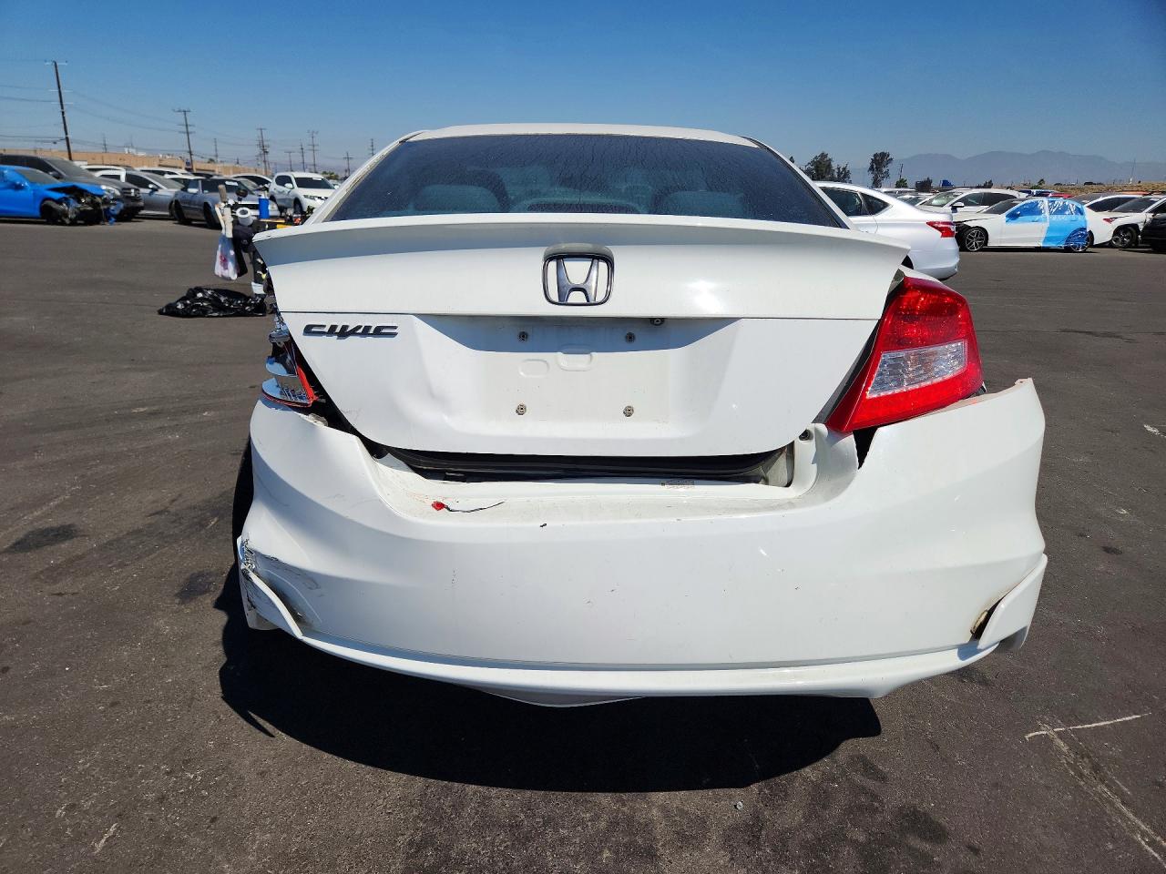 2013 Honda Civic Lx White vin: 2HGFG3B59DH515226