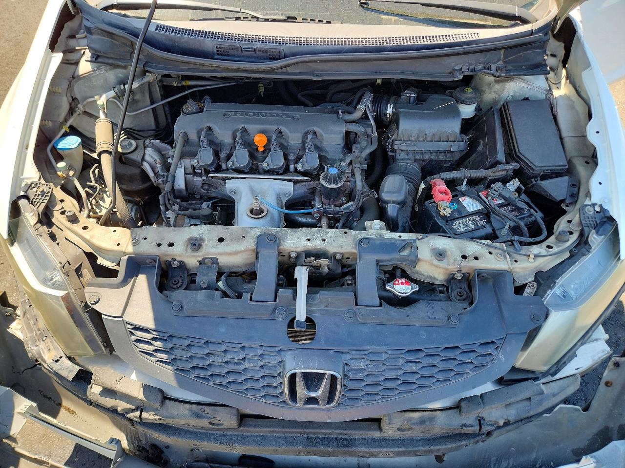 2013 Honda Civic Lx White vin: 2HGFG3B59DH515226