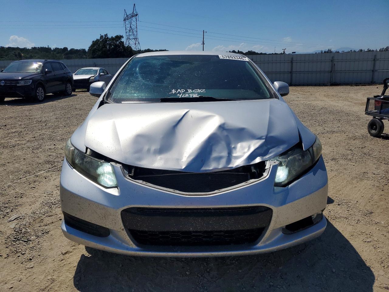 2013 Honda Civic Lx Silver vin: 2HGFG3B59DH515341