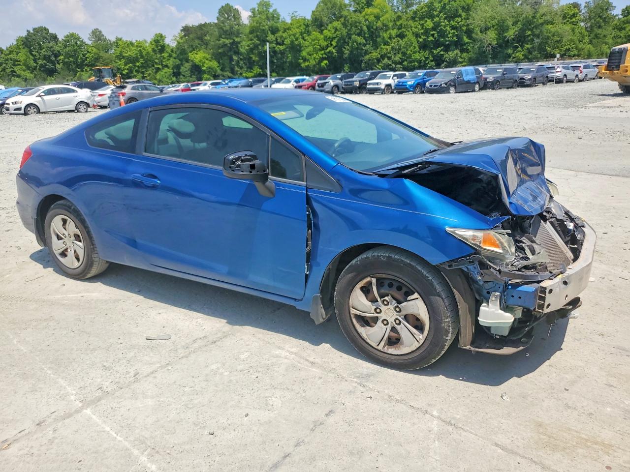 2013 Honda Civic Lx Blue vin: 2HGFG3B59DH522287