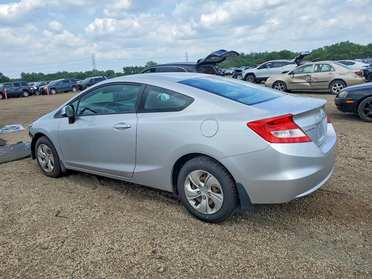 2013 Honda Civic Lx Silver vin: 2HGFG3B59DH524895