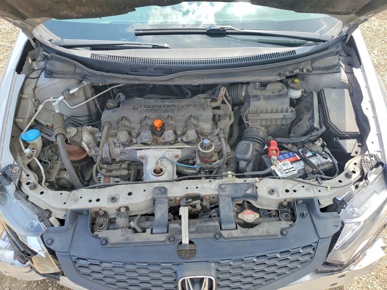 2013 Honda Civic Lx Silver vin: 2HGFG3B59DH524895