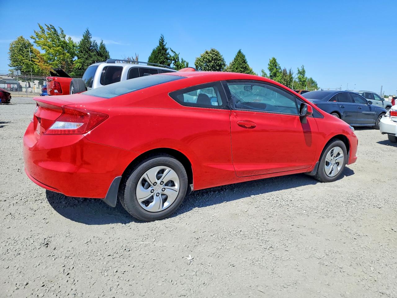 2013 Honda Civic Lx Red vin: 2HGFG3B59DH531667