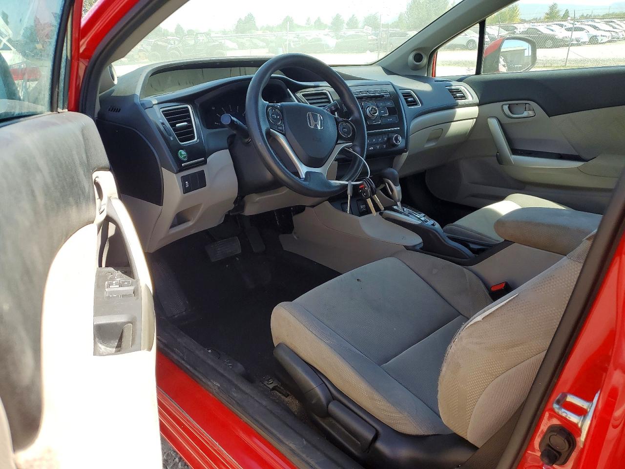 2013 Honda Civic Lx Red vin: 2HGFG3B59DH531667