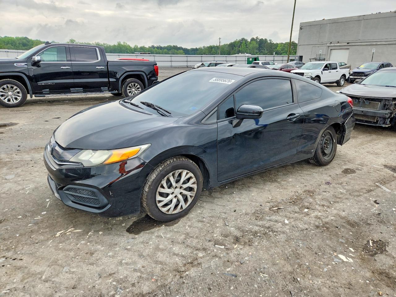 2014 Honda Civic Lx Black vin: 2HGFG3B59EH502591