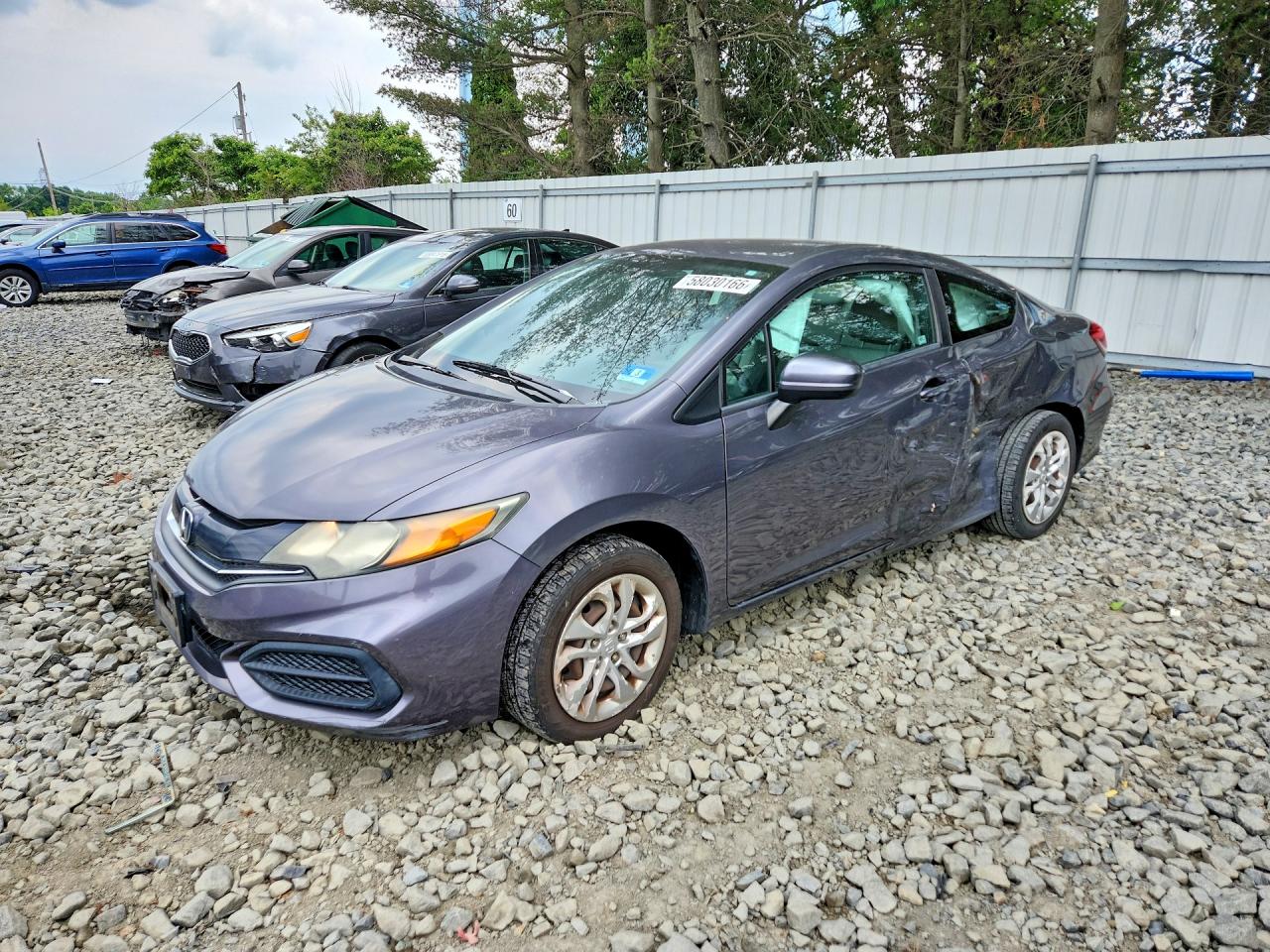 2014 Honda Civic Lx Gray vin: 2HGFG3B59EH508567