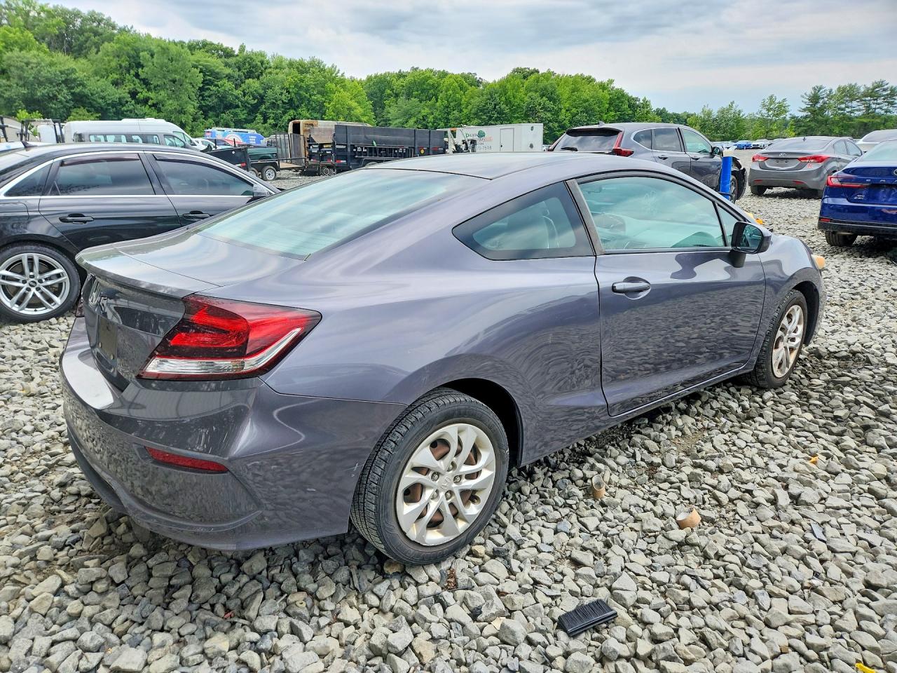 2014 Honda Civic Lx Gray vin: 2HGFG3B59EH508567