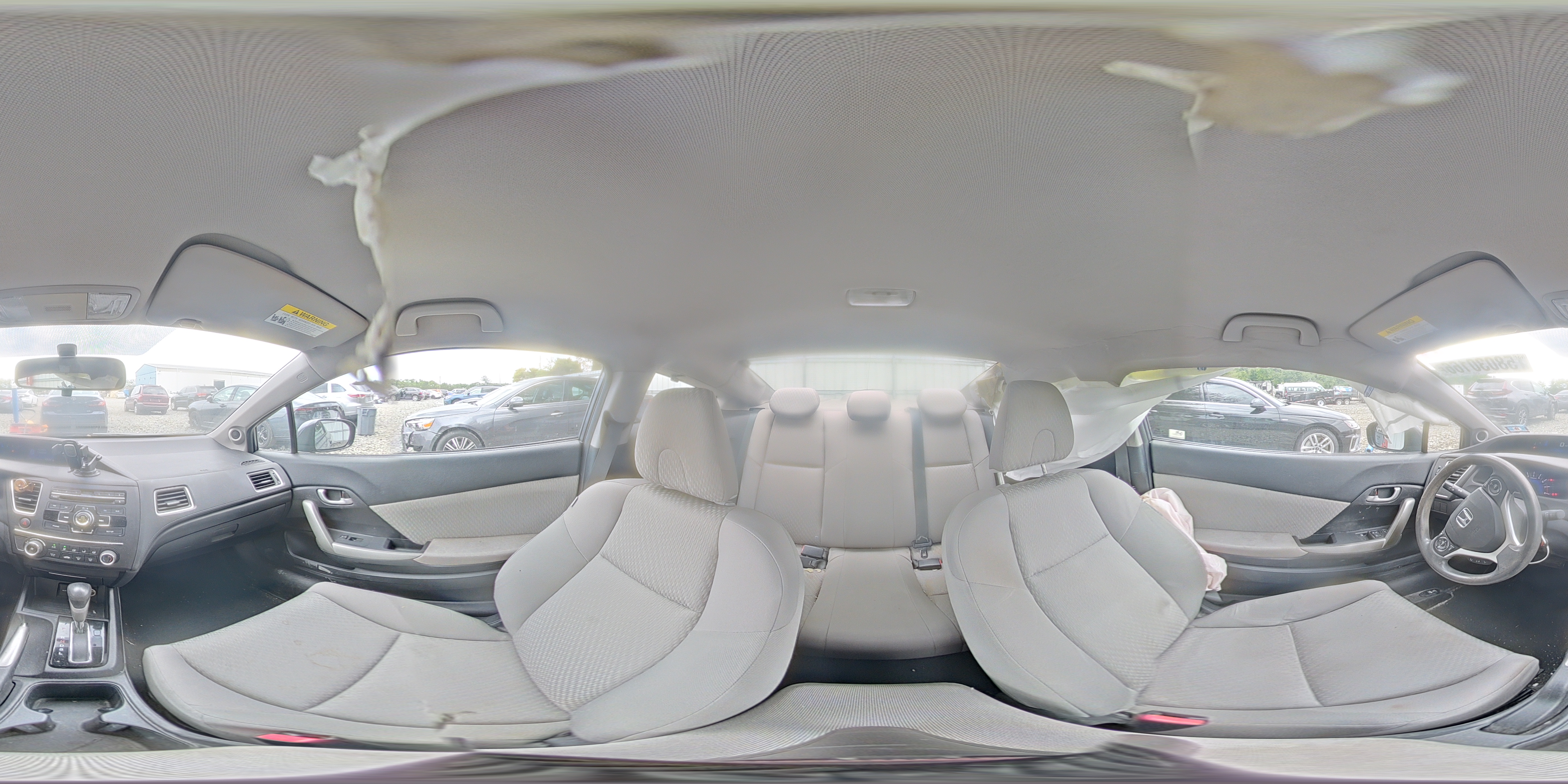 2014 Honda Civic Lx Gray vin: 2HGFG3B59EH508567