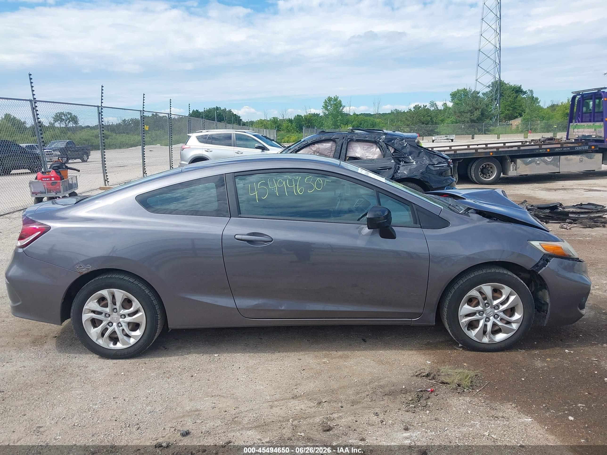2014 Honda Civic Lx Серый vin: 2HGFG3B59EH519150