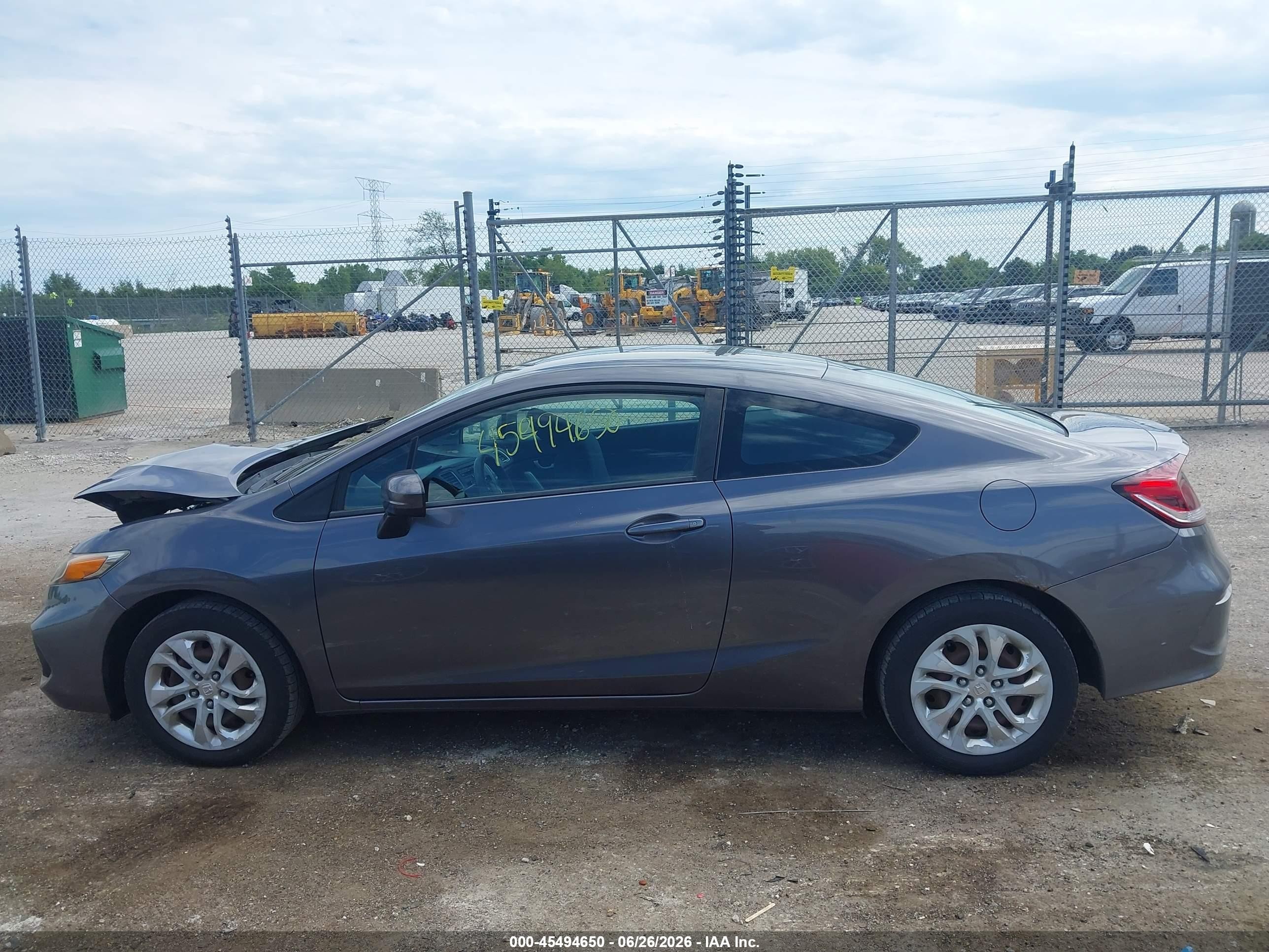 2014 Honda Civic Lx Серый vin: 2HGFG3B59EH519150