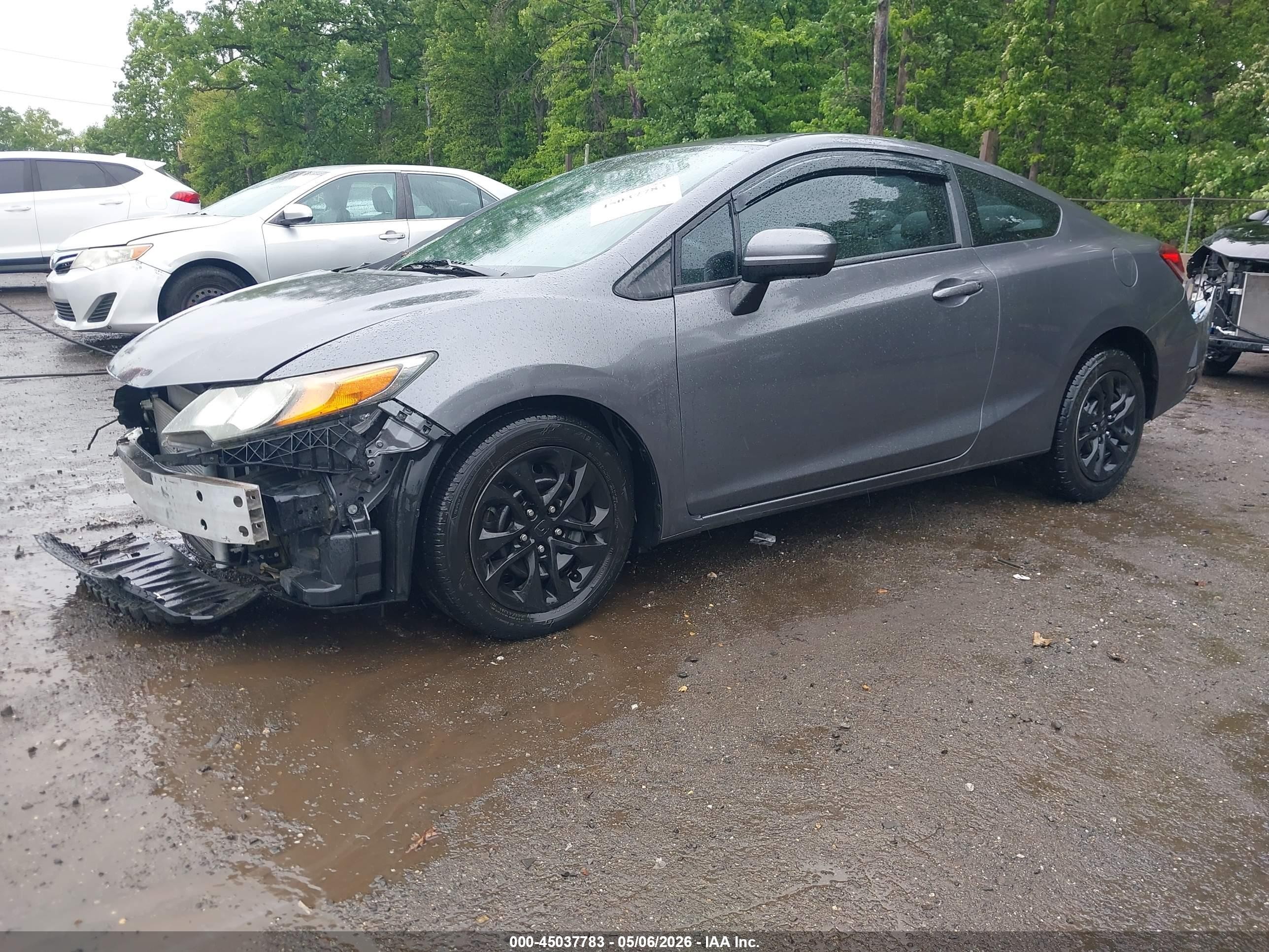2014 Honda Civic Lx Серый vin: 2HGFG3B59EH519245