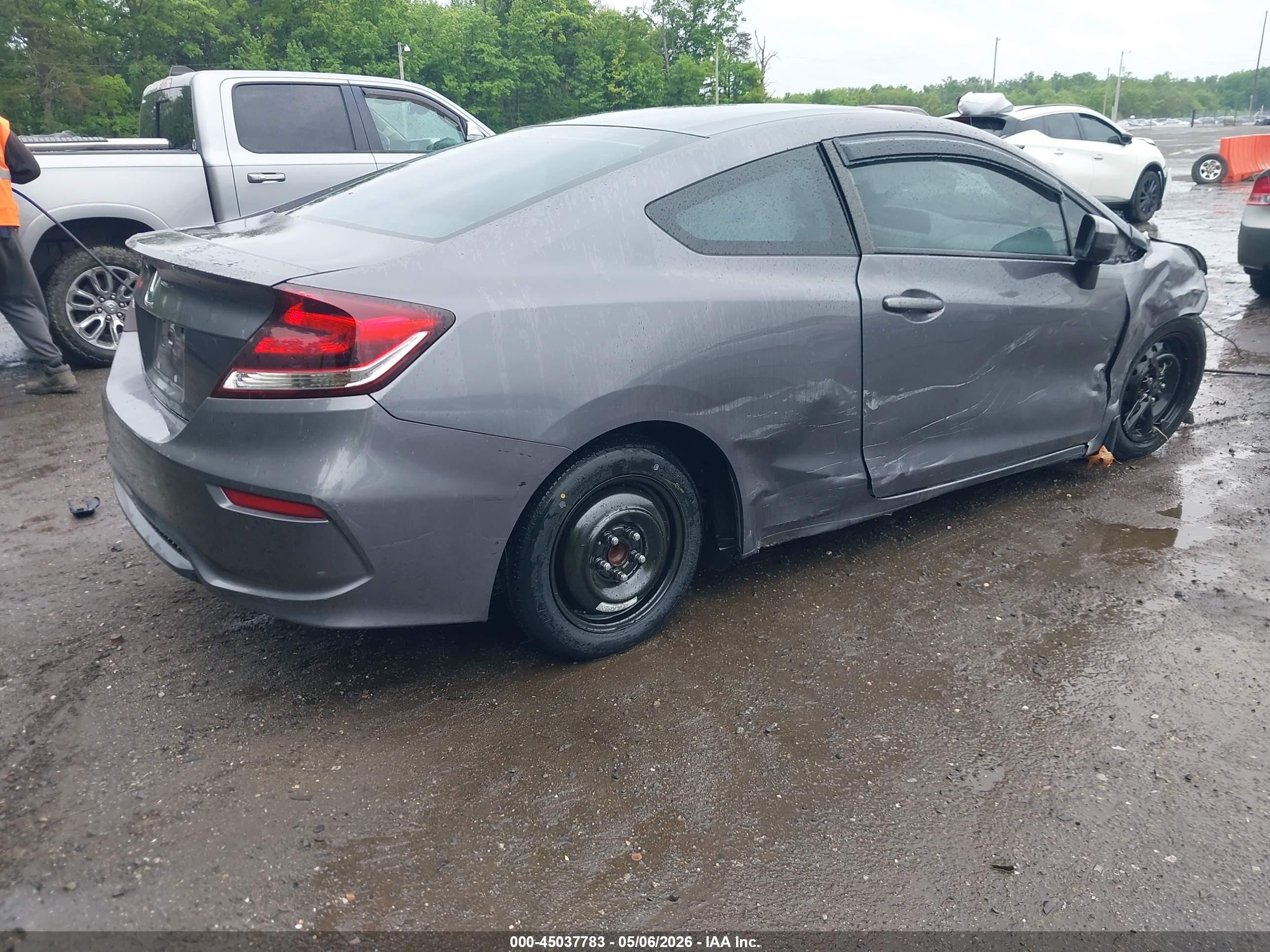 2014 Honda Civic Lx Серый vin: 2HGFG3B59EH519245