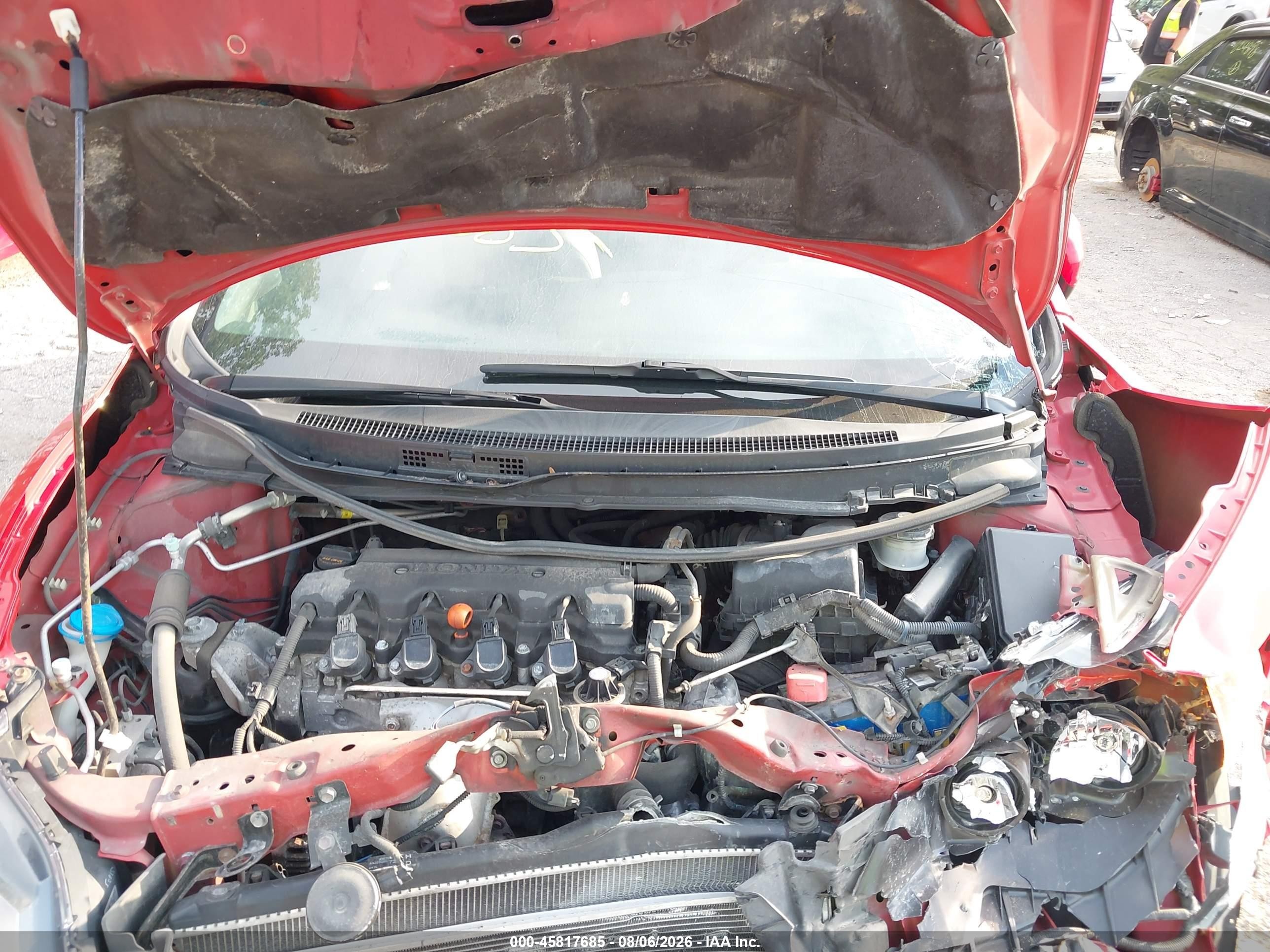 2014 Honda Civic Lx Red vin: 2HGFG3B59EH522095