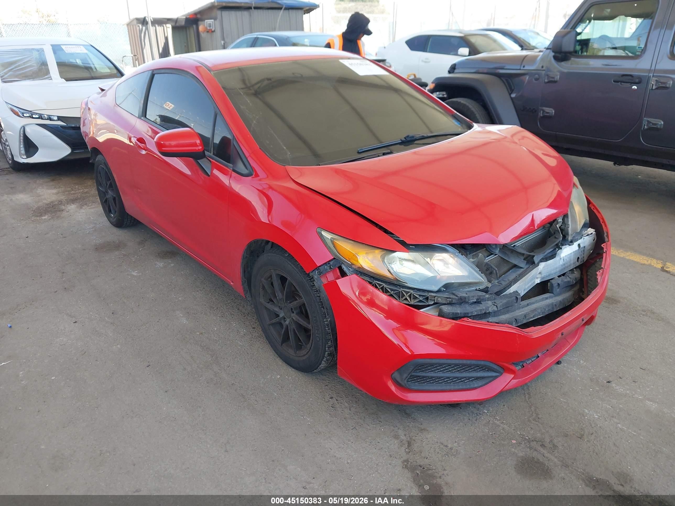 2015 Honda Civic Lx Красный vin: 2HGFG3B59FH501085