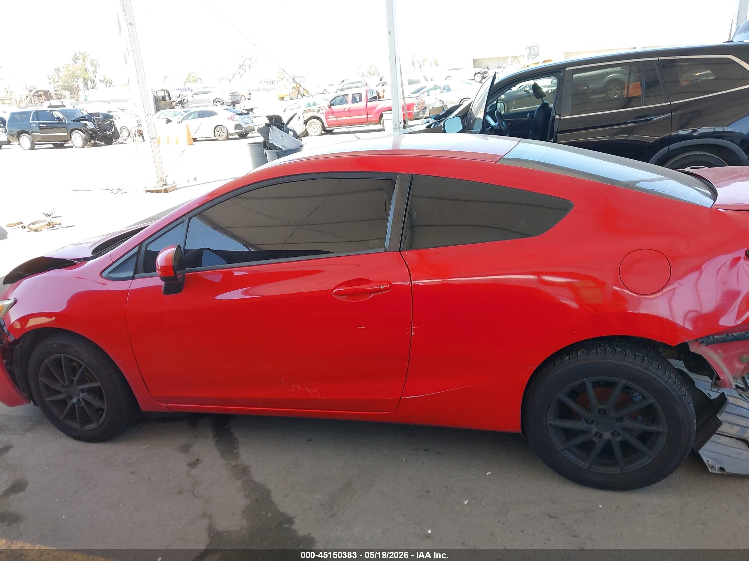 2015 Honda Civic Lx Red vin: 2HGFG3B59FH501085
