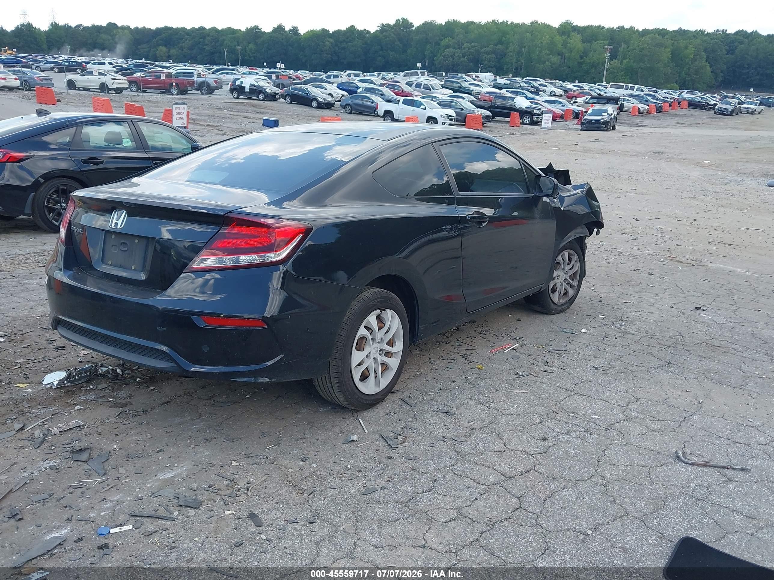 2015 Honda Civic Lx Black vin: 2HGFG3B59FH512720