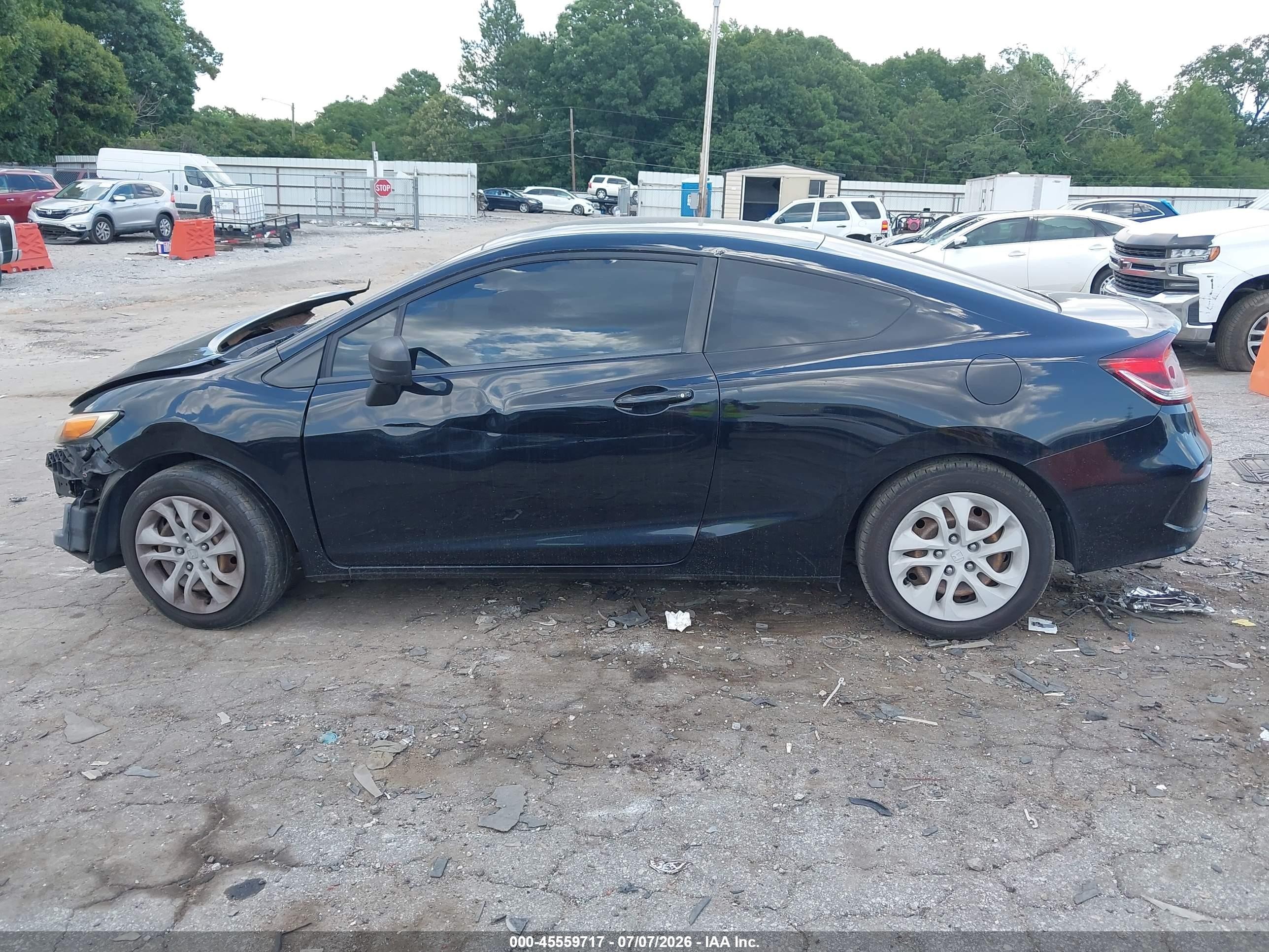 2015 Honda Civic Lx Black vin: 2HGFG3B59FH512720