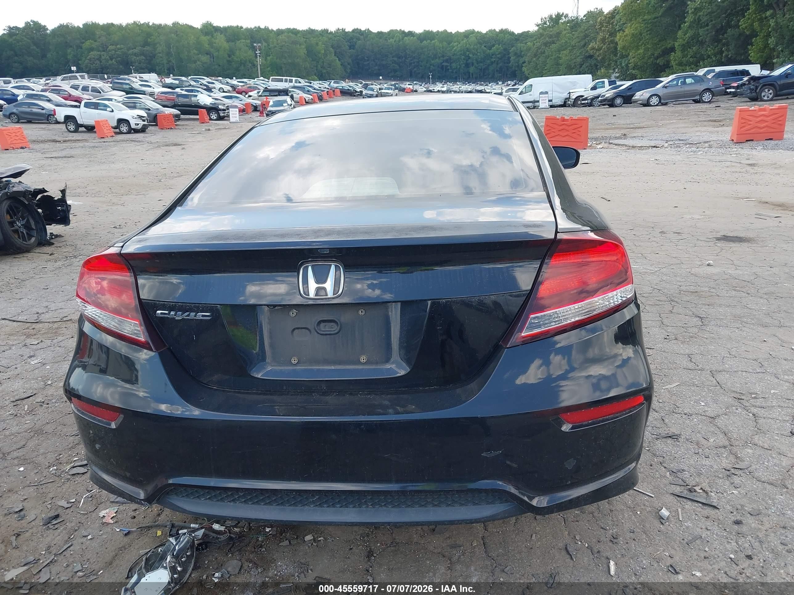 2015 Honda Civic Lx Black vin: 2HGFG3B59FH512720