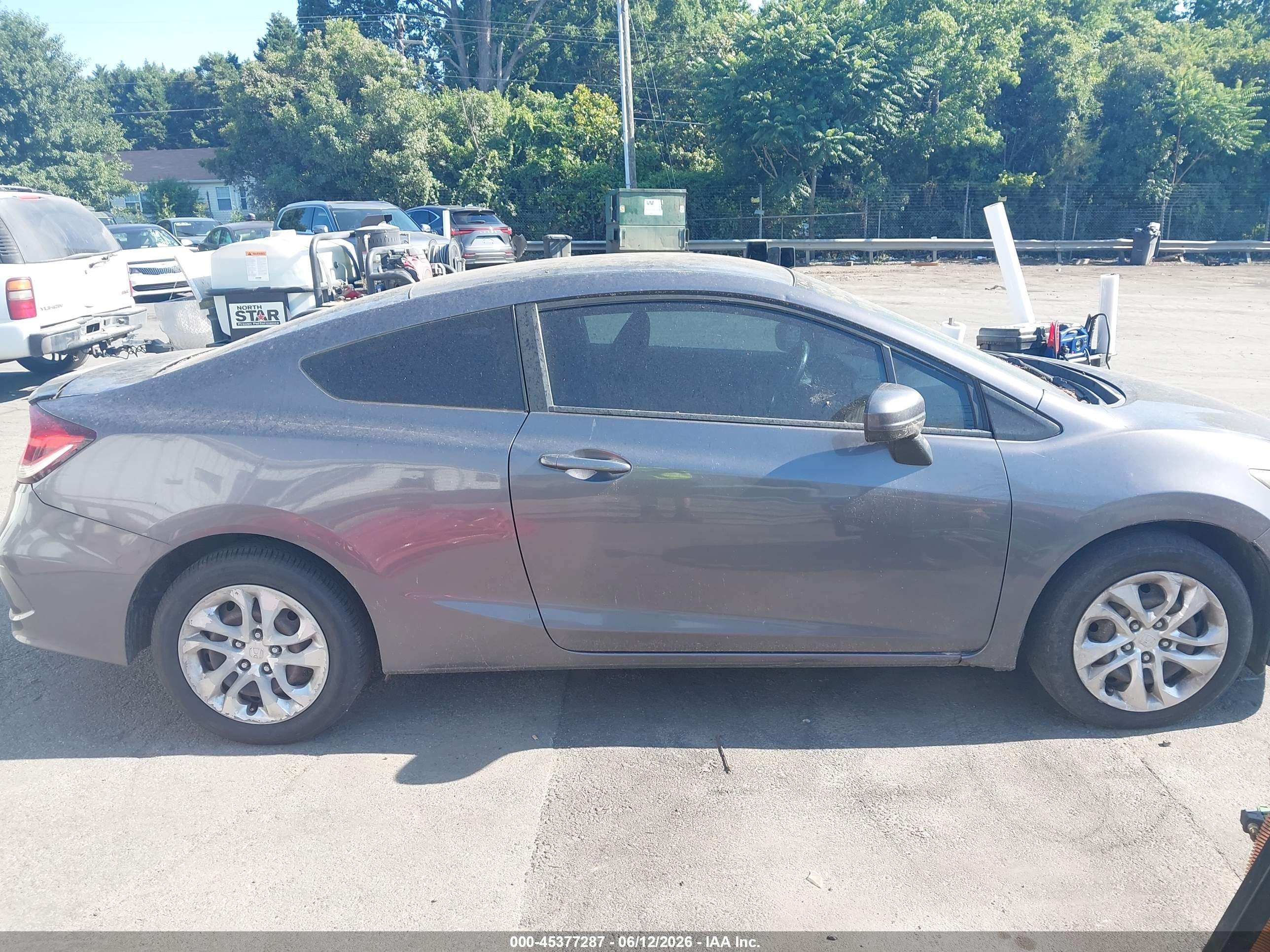 2015 Honda Civic Lx Gray vin: 2HGFG3B59FH518422
