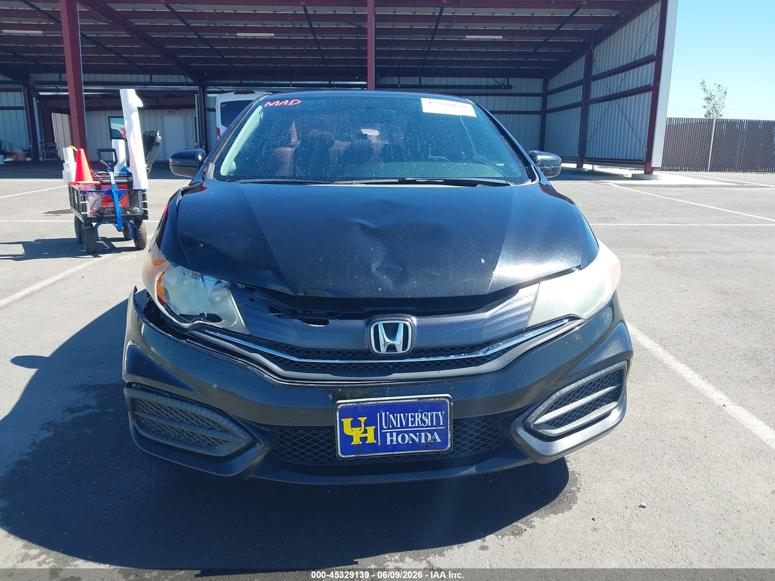 2015 Honda Civic Lx Black vin: 2HGFG3B59FH520249