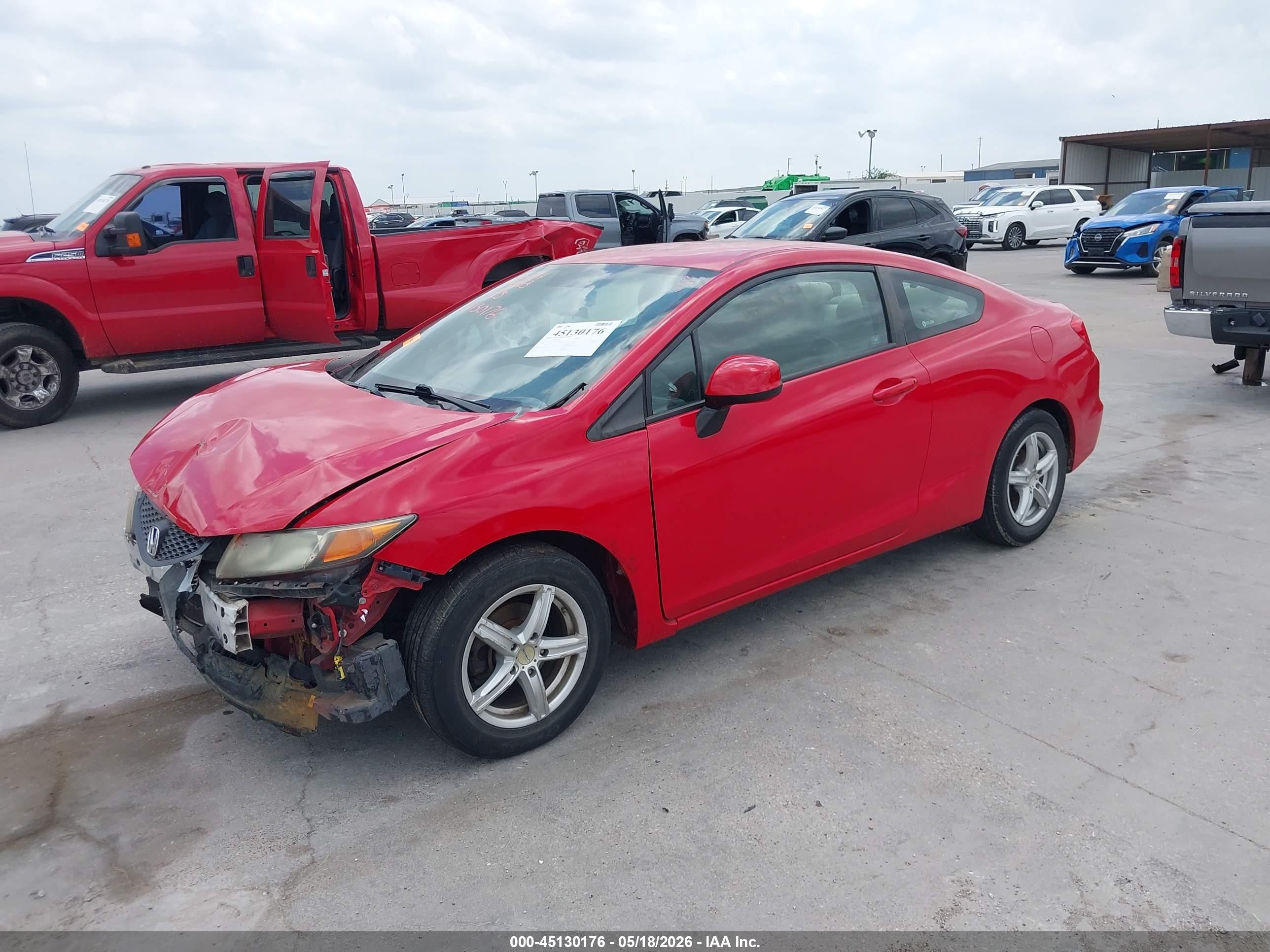 2012 Honda Civic Lx Красный vin: 2HGFG3B5XCH510583