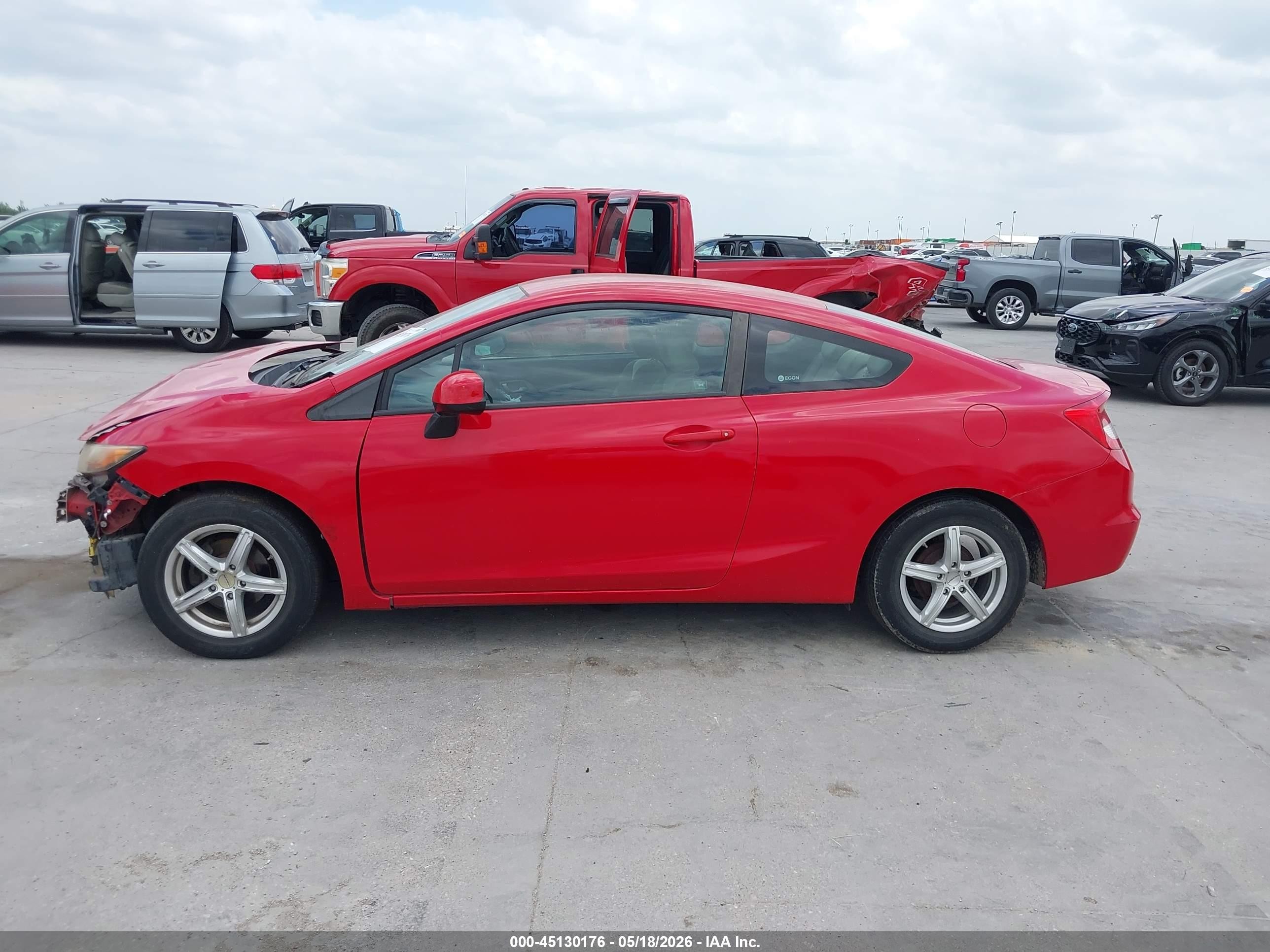 2012 Honda Civic Lx Красный vin: 2HGFG3B5XCH510583