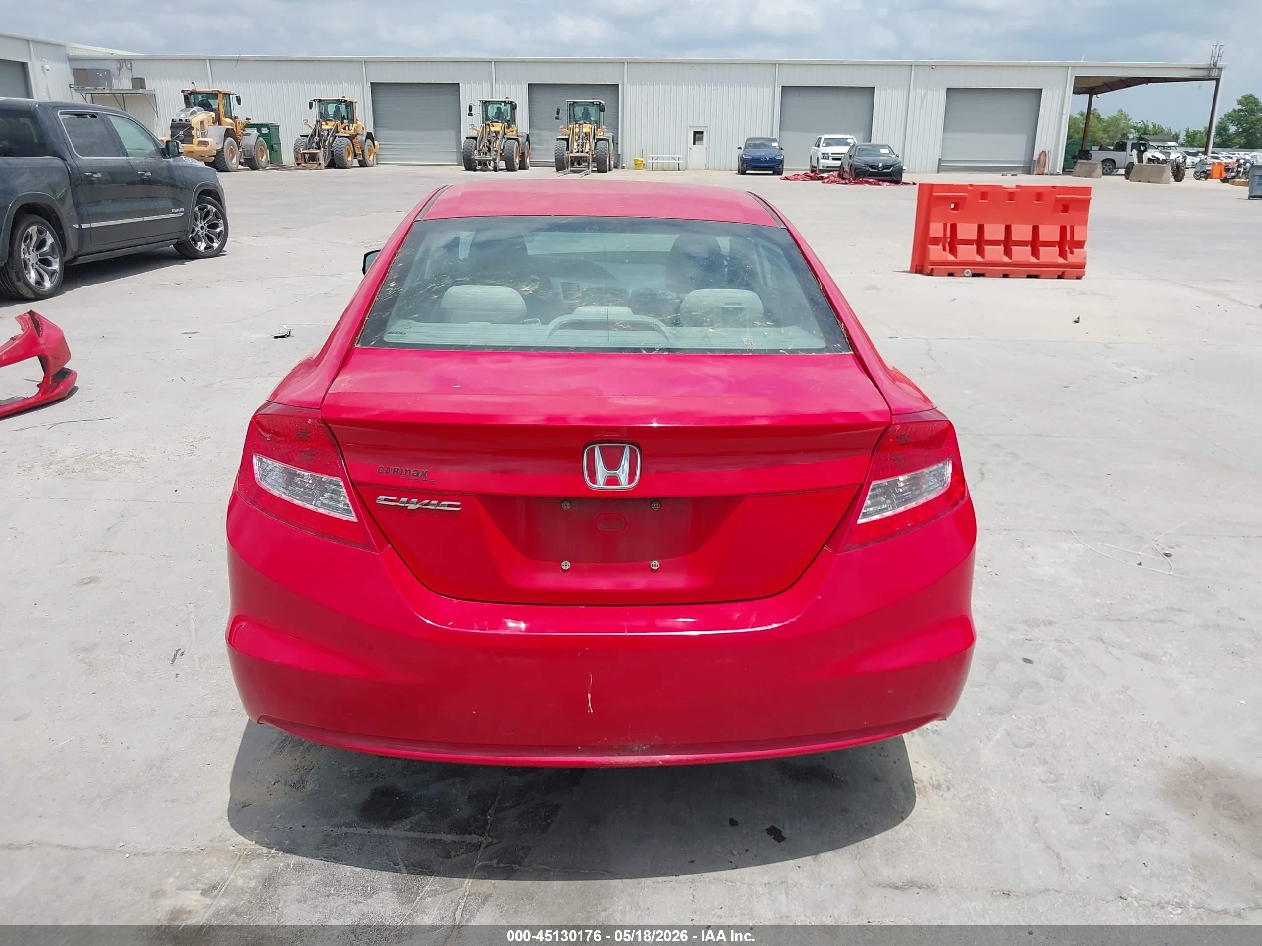 2012 Honda Civic Lx Красный vin: 2HGFG3B5XCH510583