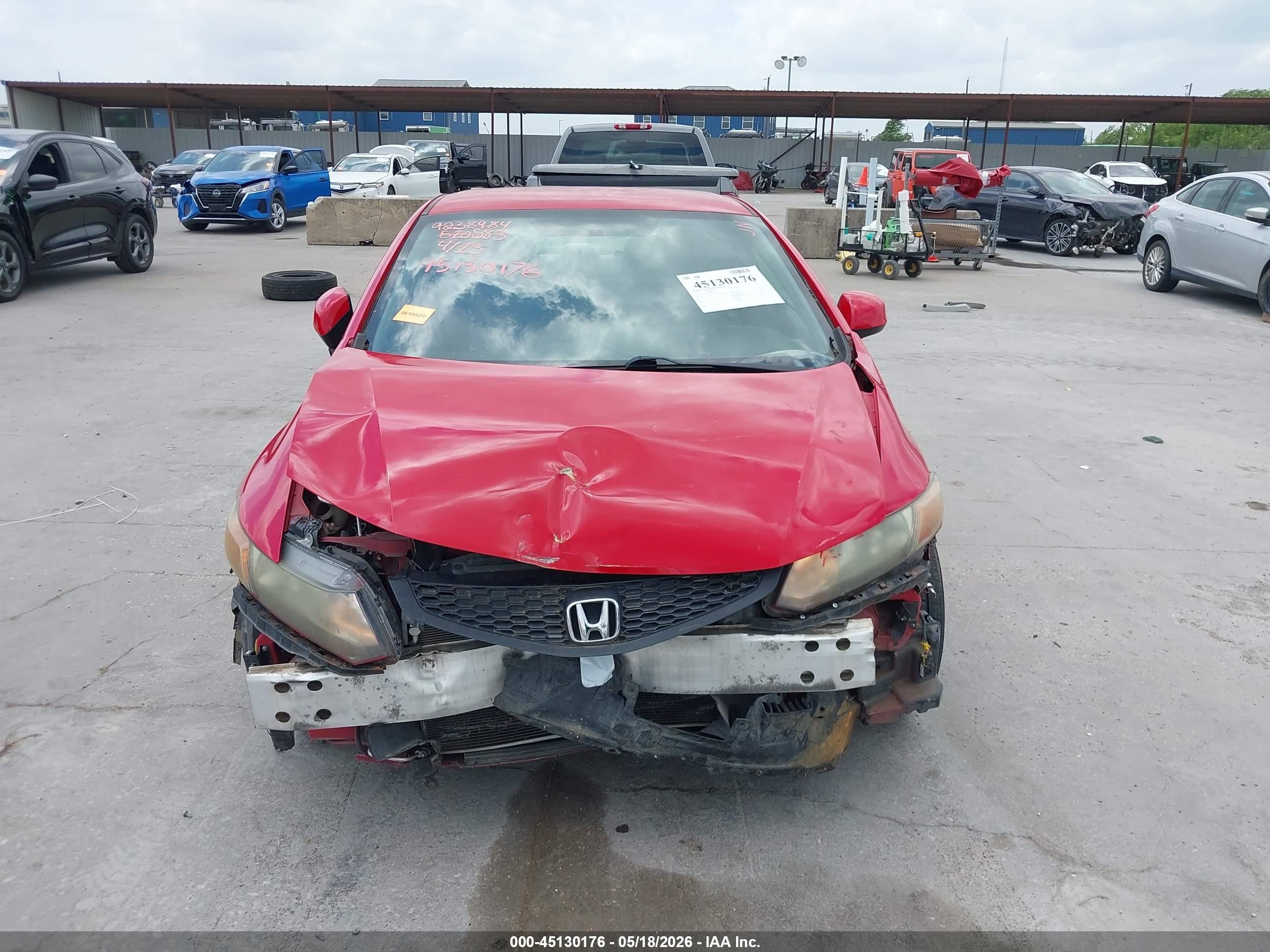 2012 Honda Civic Lx Красный vin: 2HGFG3B5XCH510583