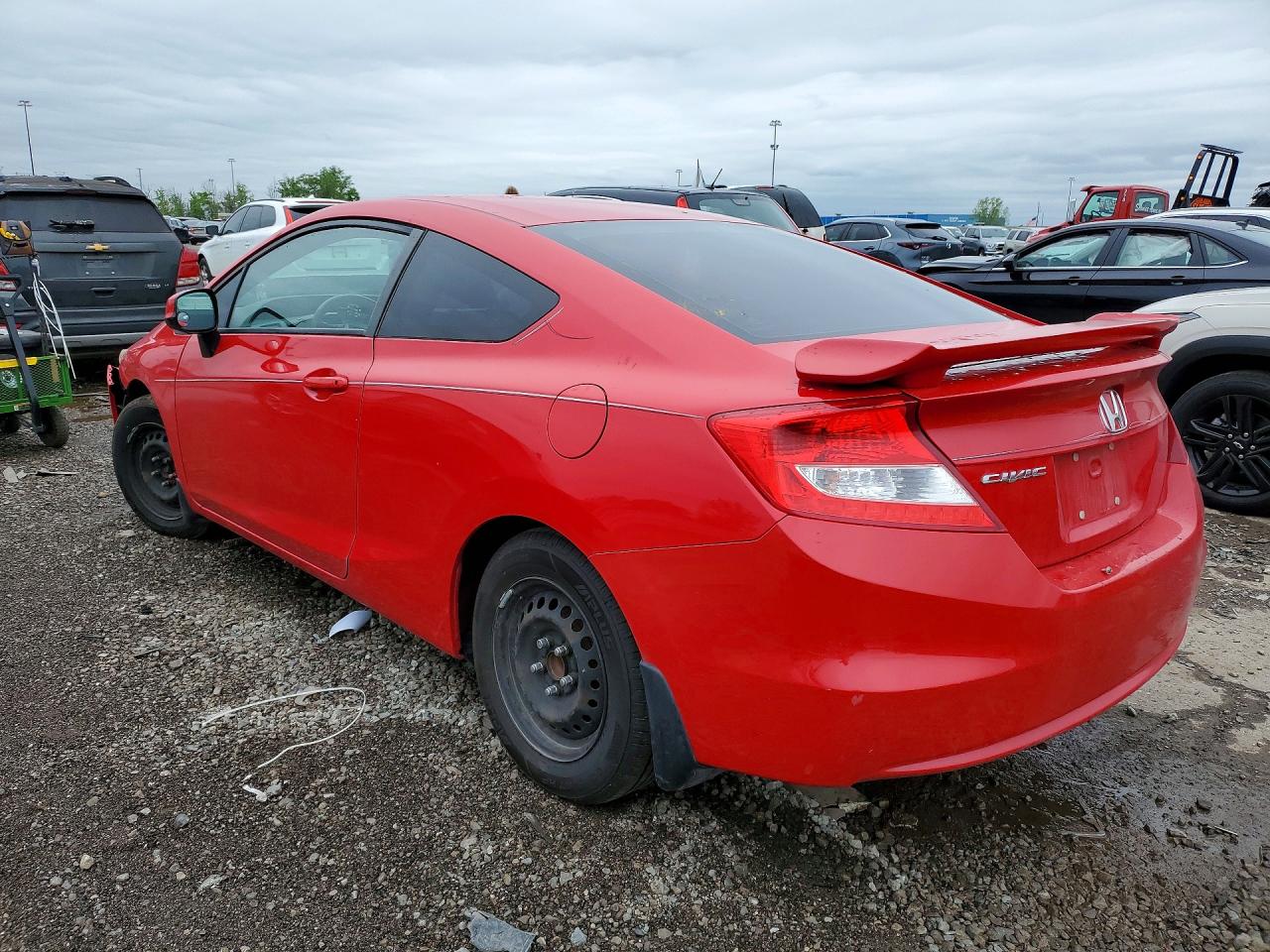 2012 Honda Civic Lx Red vin: 2HGFG3B5XCH521163