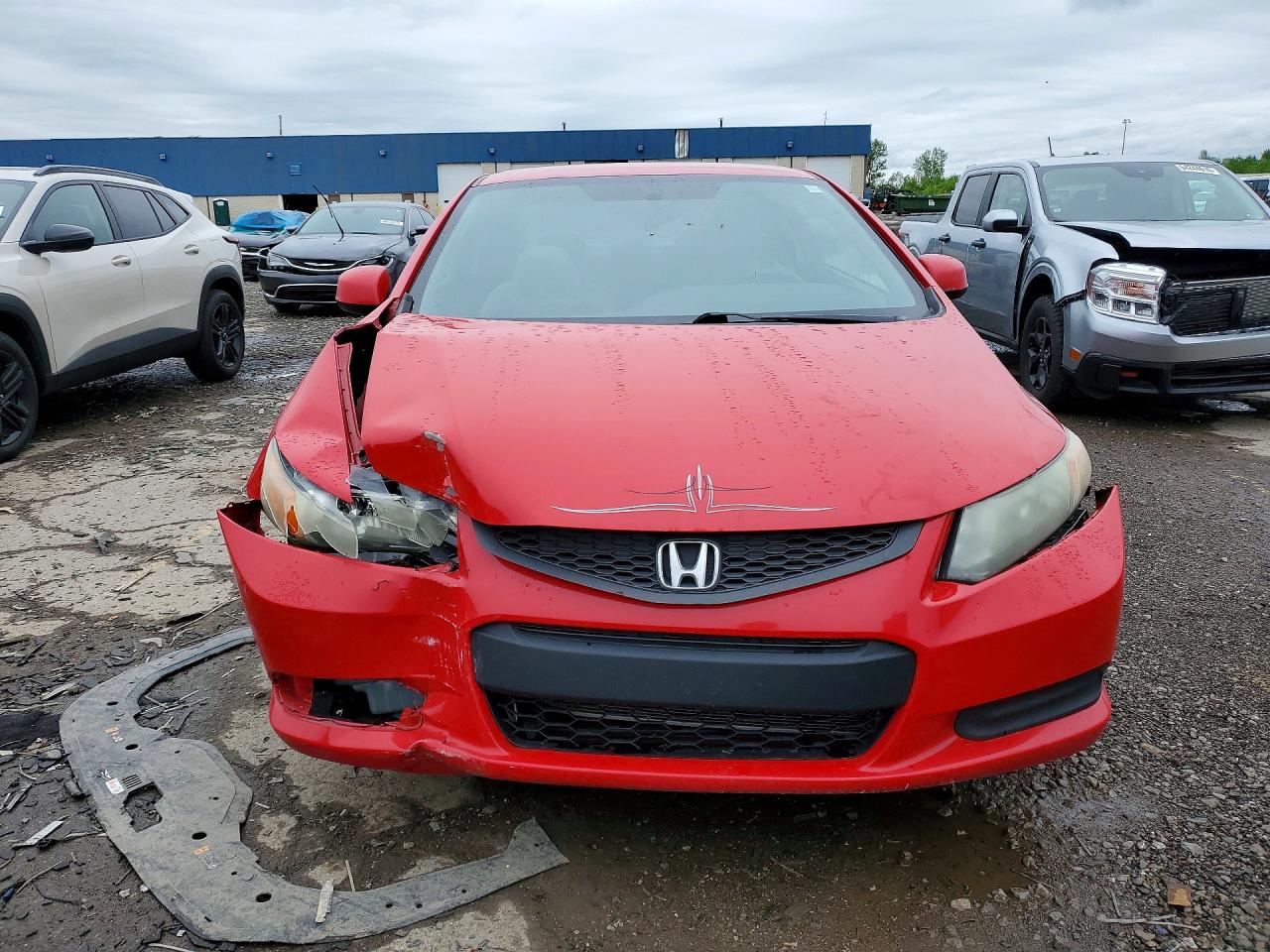 2012 Honda Civic Lx Red vin: 2HGFG3B5XCH521163