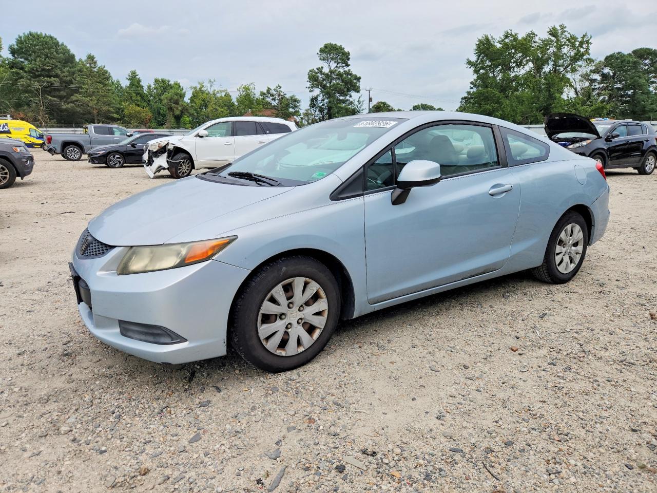 2012 Honda Civic Lx Silver vin: 2HGFG3B5XCH530946